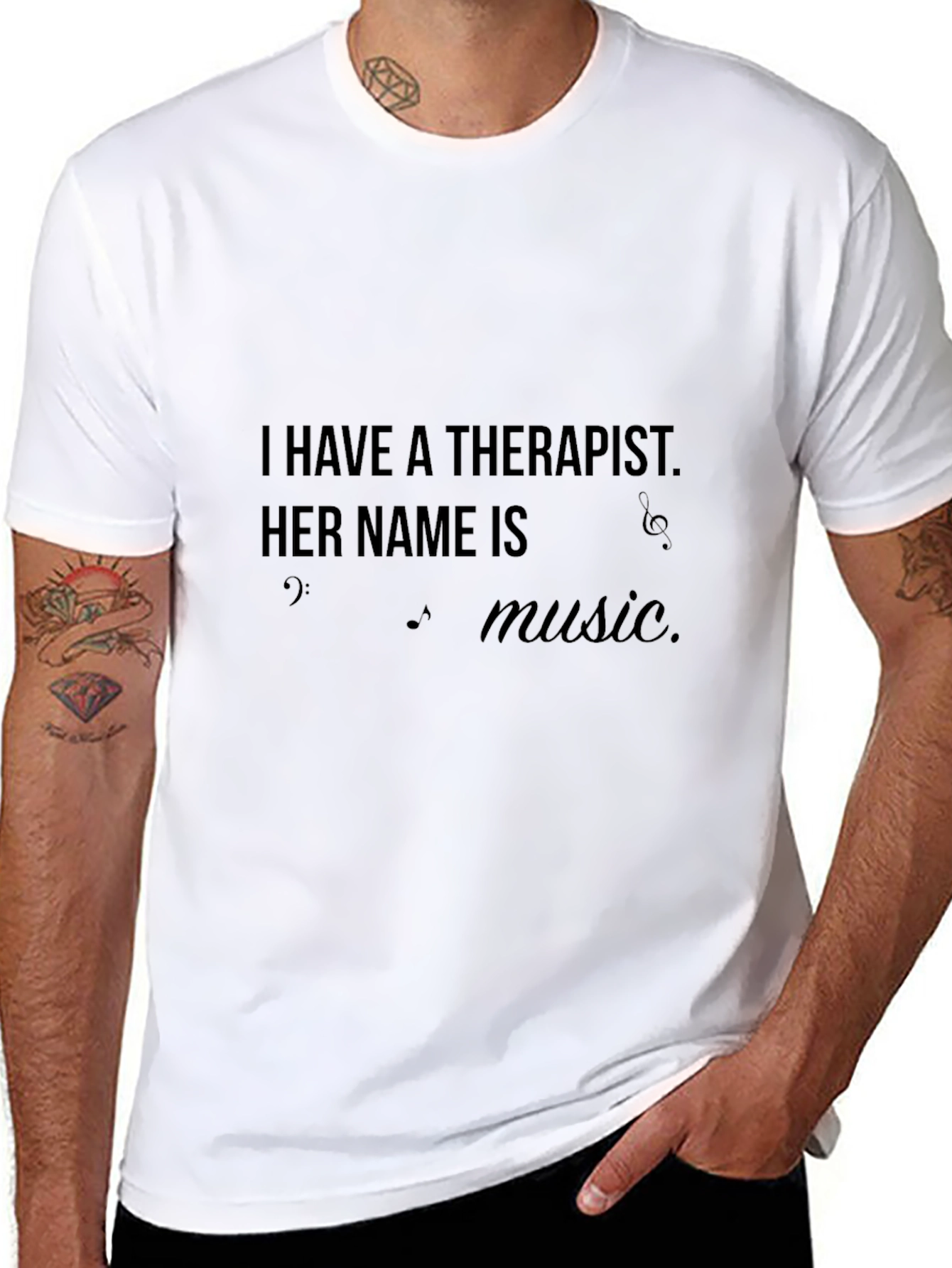 Music Therapist Black T-Shirt