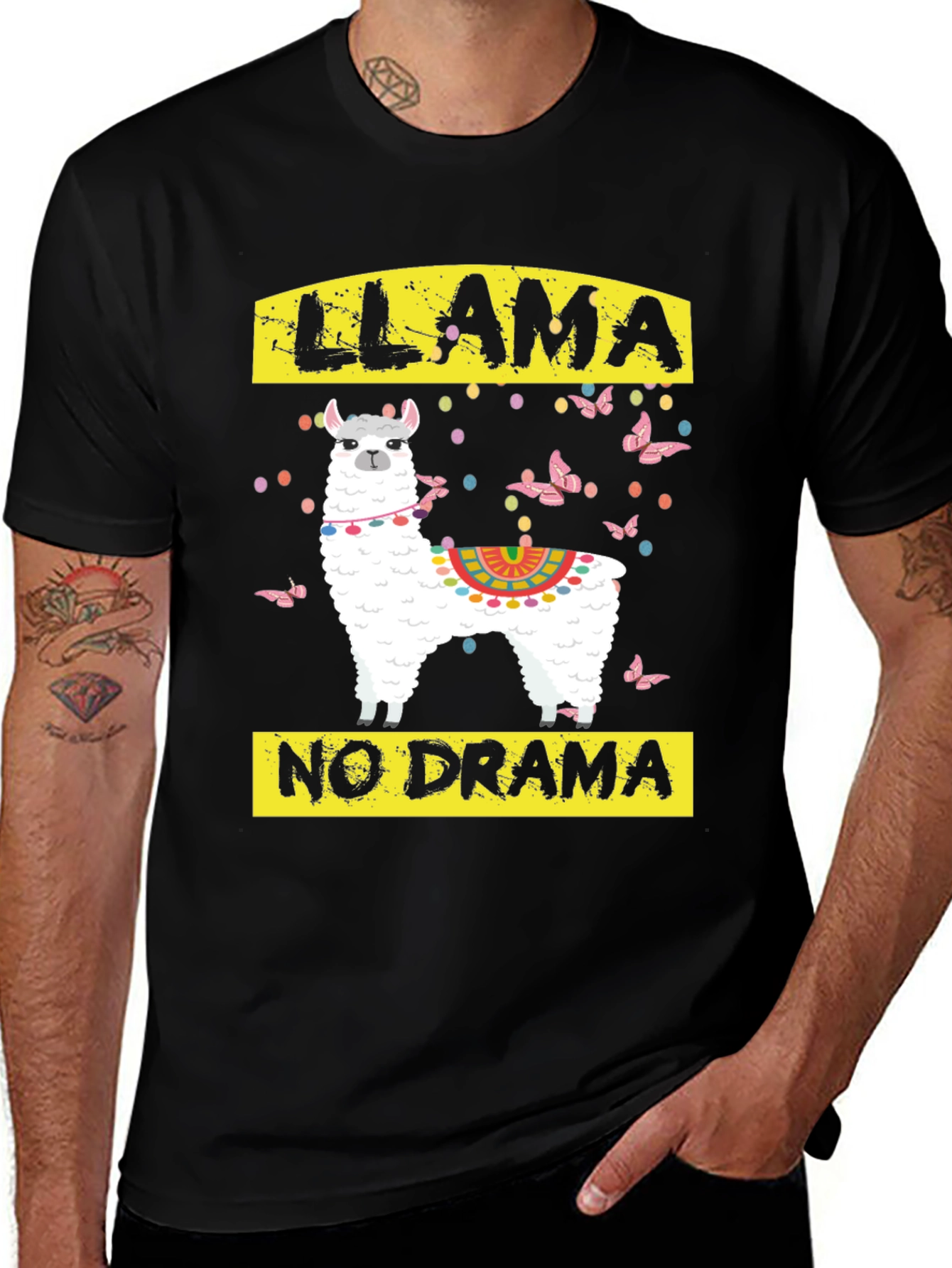 Llama No Drama Graphic T-Shirt