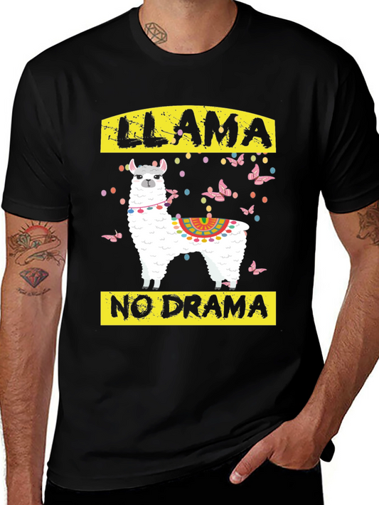 Llama No Drama Graphic T-Shirt