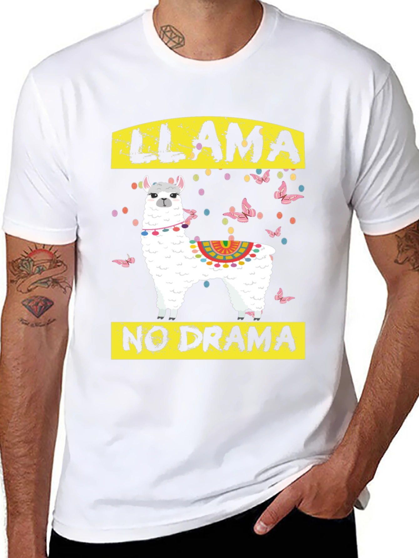 Llama No Drama Graphic T-Shirt