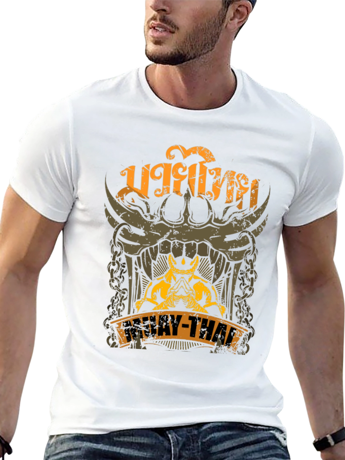 Muay Thai Graphic T-Shirt - Black