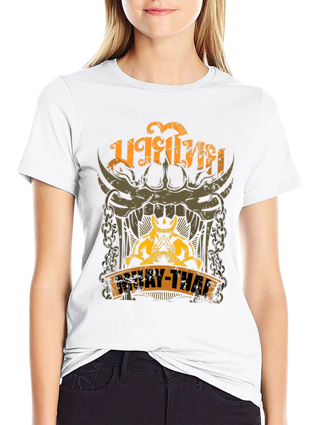 Muay Thai Graphic T-Shirt - Black