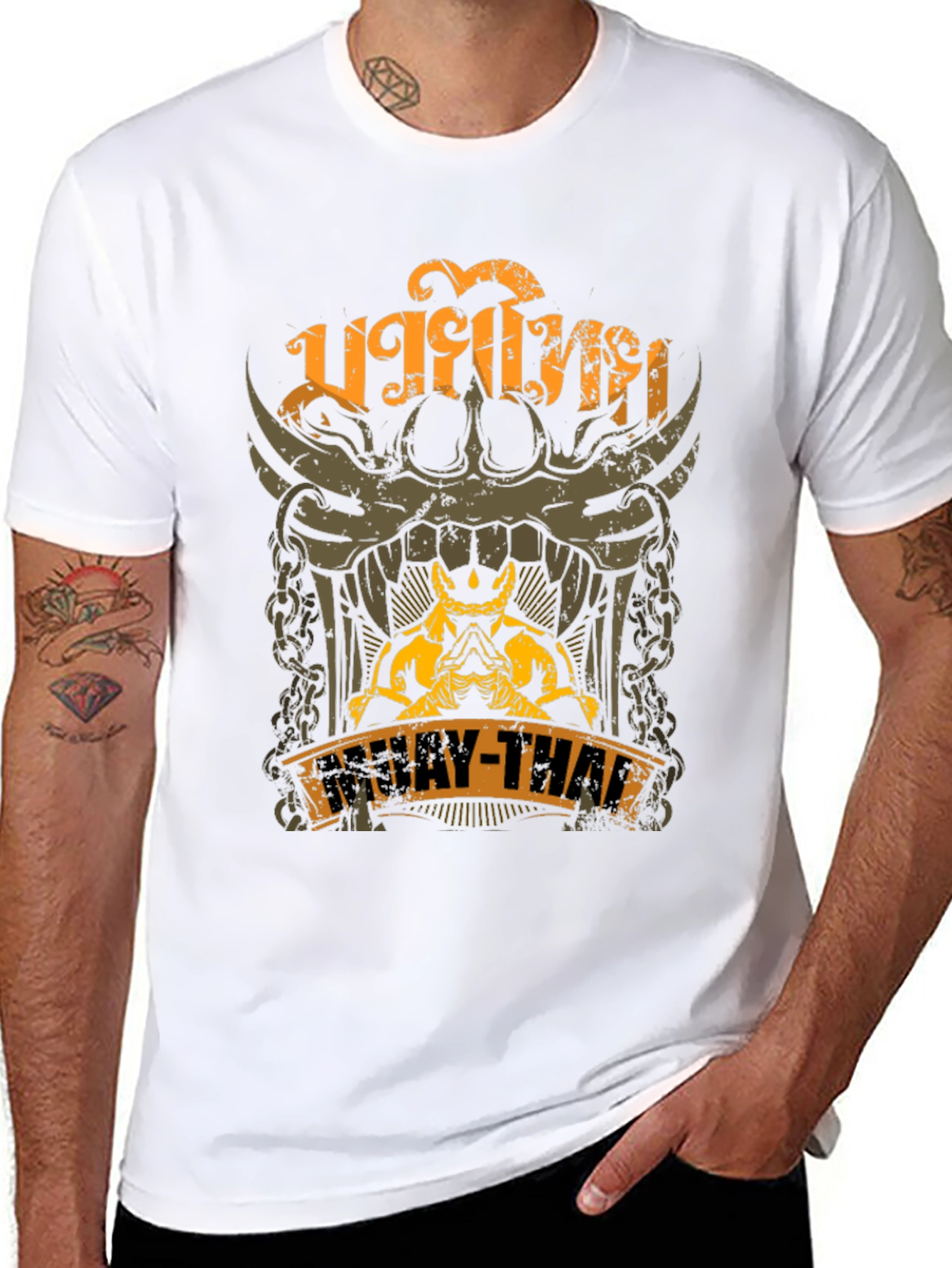Muay Thai Graphic T-Shirt - Black