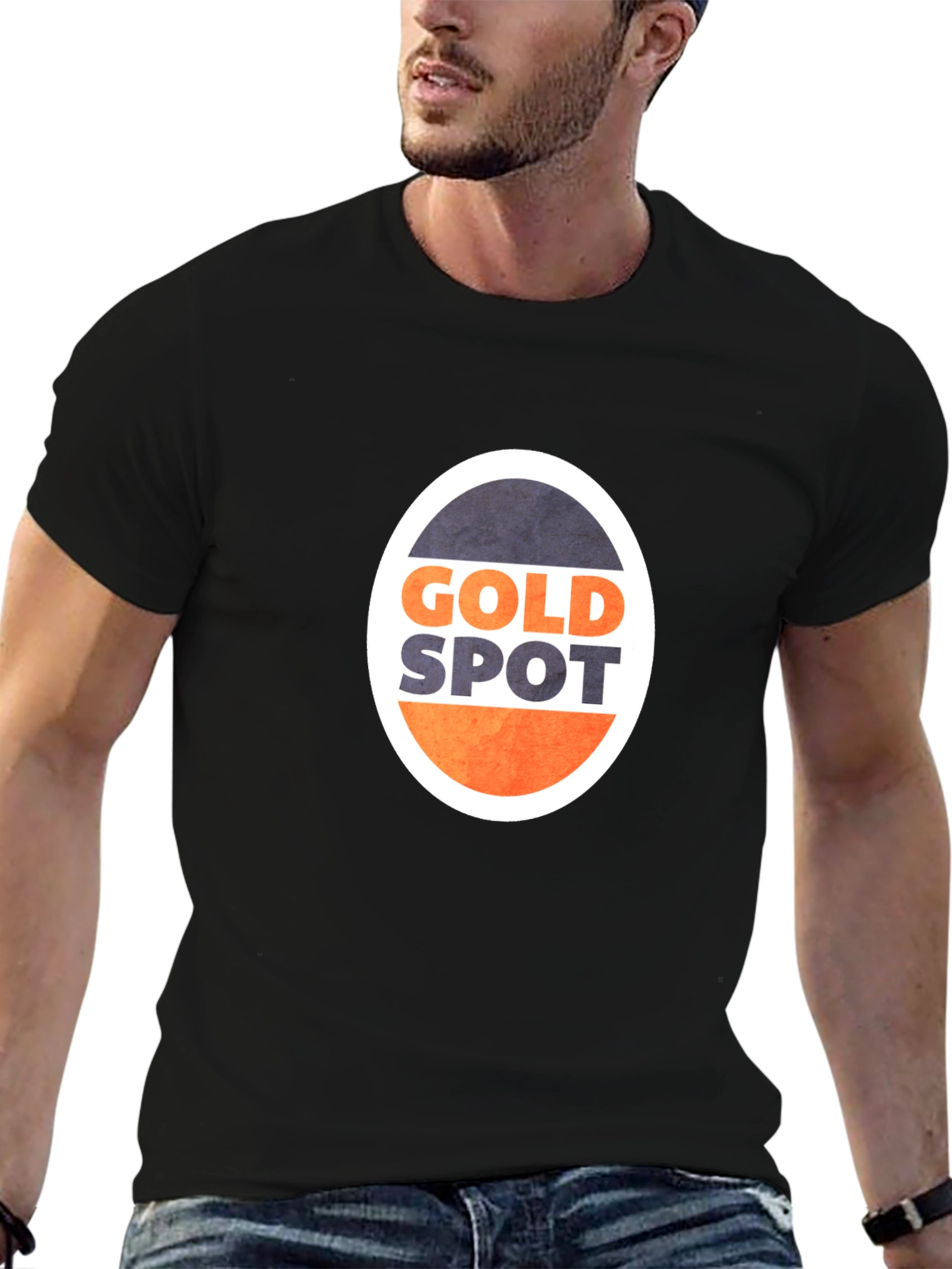 Retro Gold Spot T-Shirt - Soft Cotton Blend