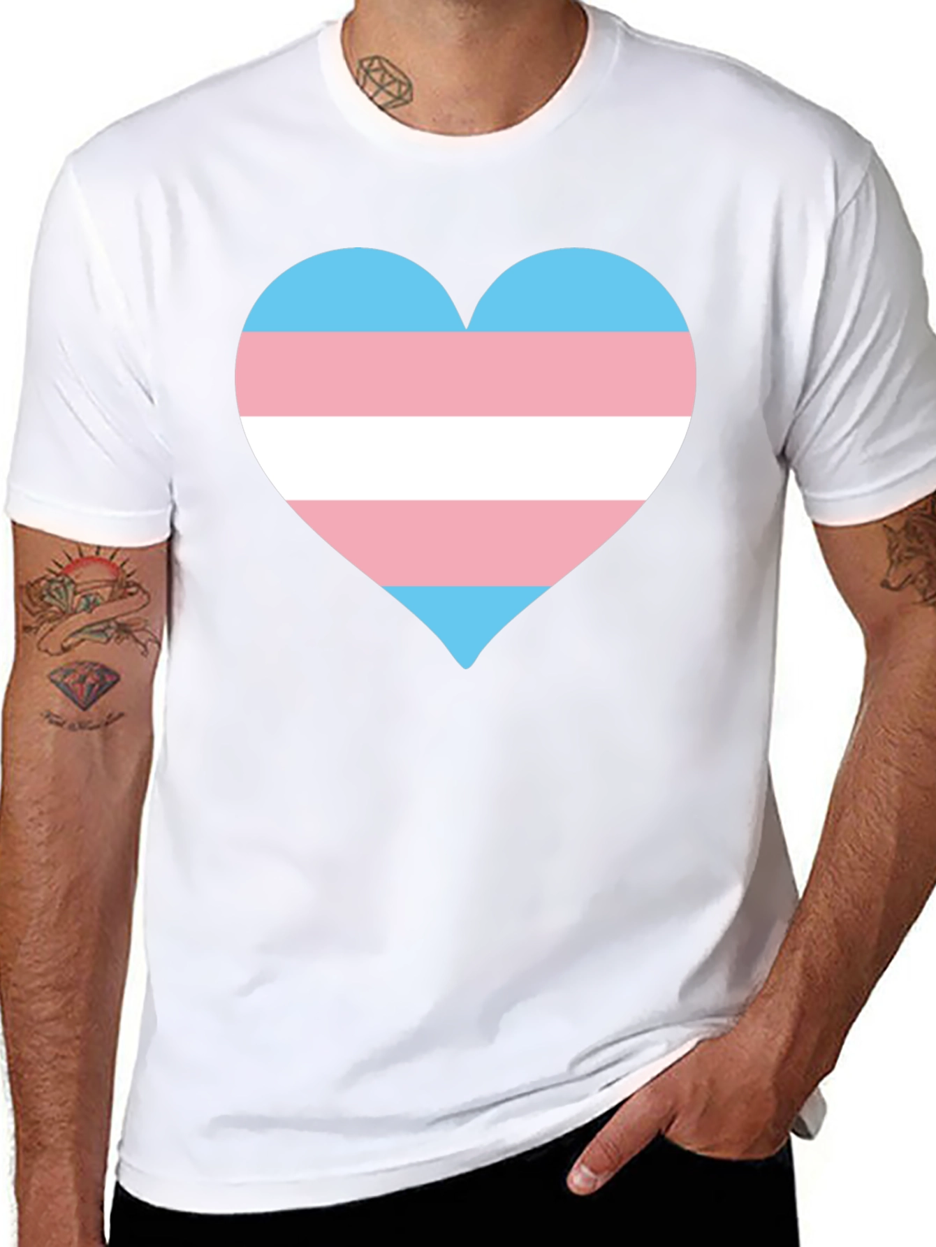 Transgender Pride Heart T-Shirt