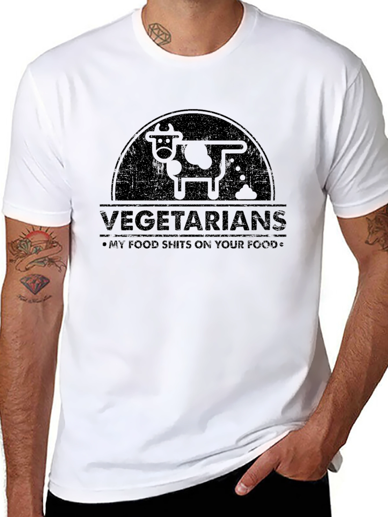 Vegetarians - My Food Sh*ts On Your Food T-Shirt
