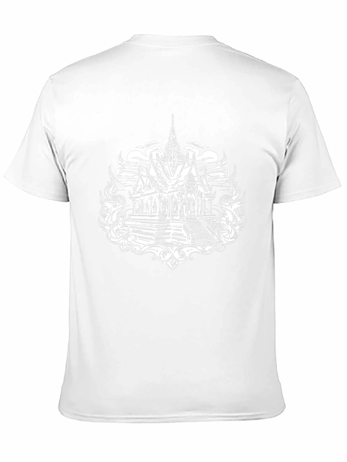Temple Graphic Tee - Stylish Black T-Shirt