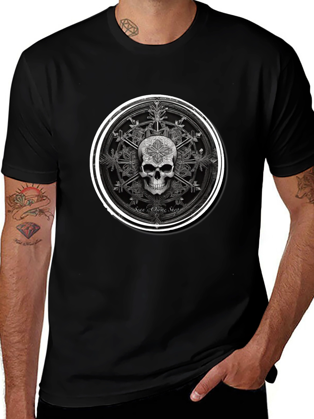 Skull Star T-Shirt - Dark Graphic Tee