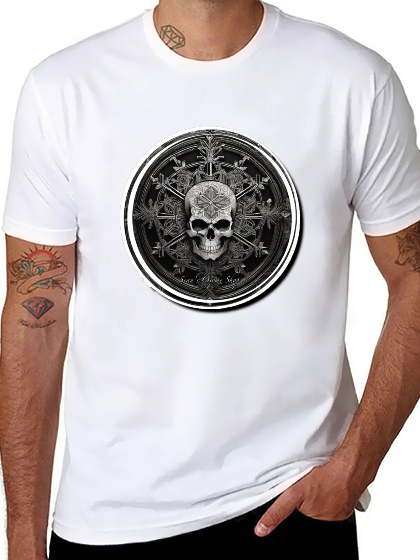 Skull Star T-Shirt - Dark Graphic Tee