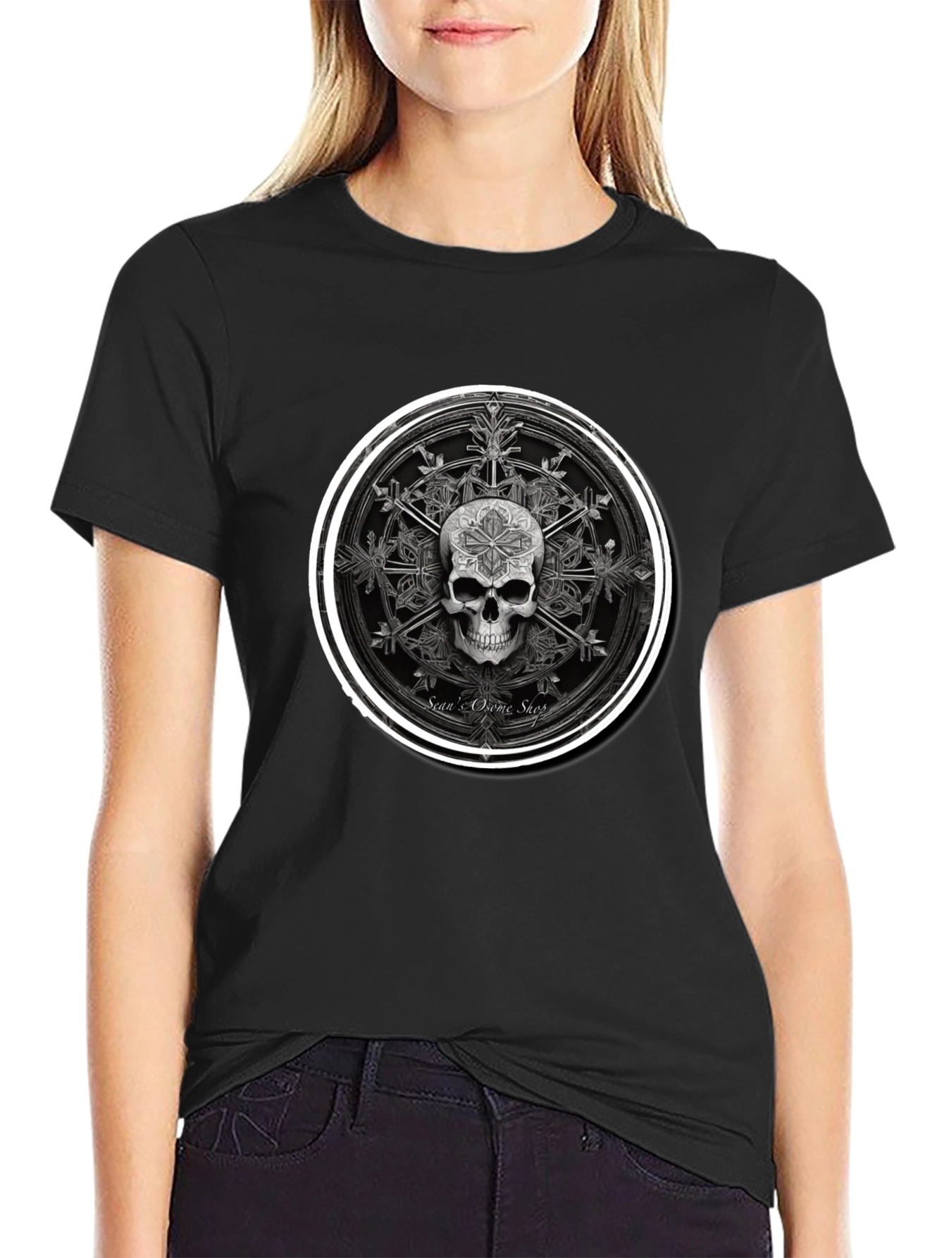 Skull Star T-Shirt - Dark Graphic Tee