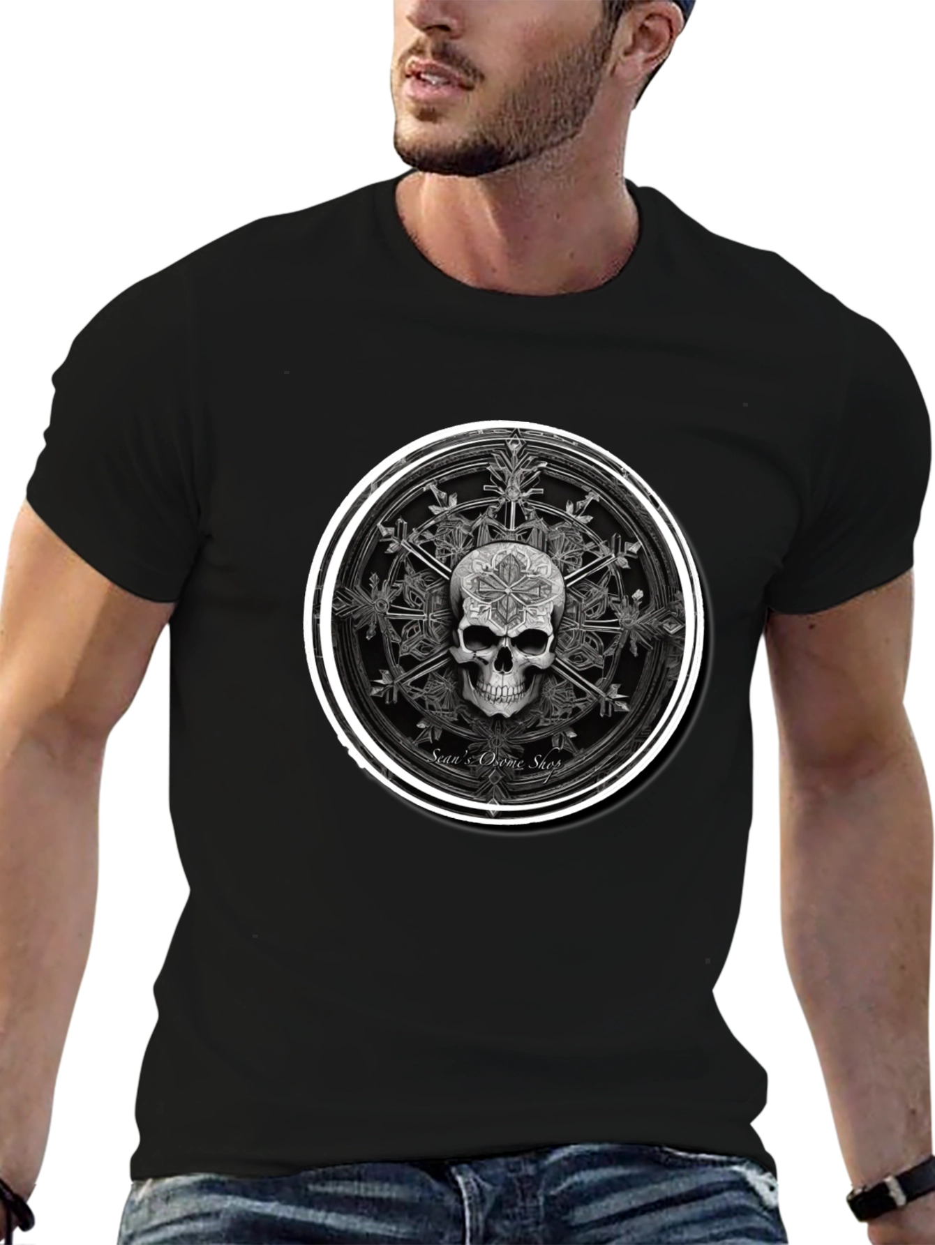 Skull Star T-Shirt - Dark Graphic Tee