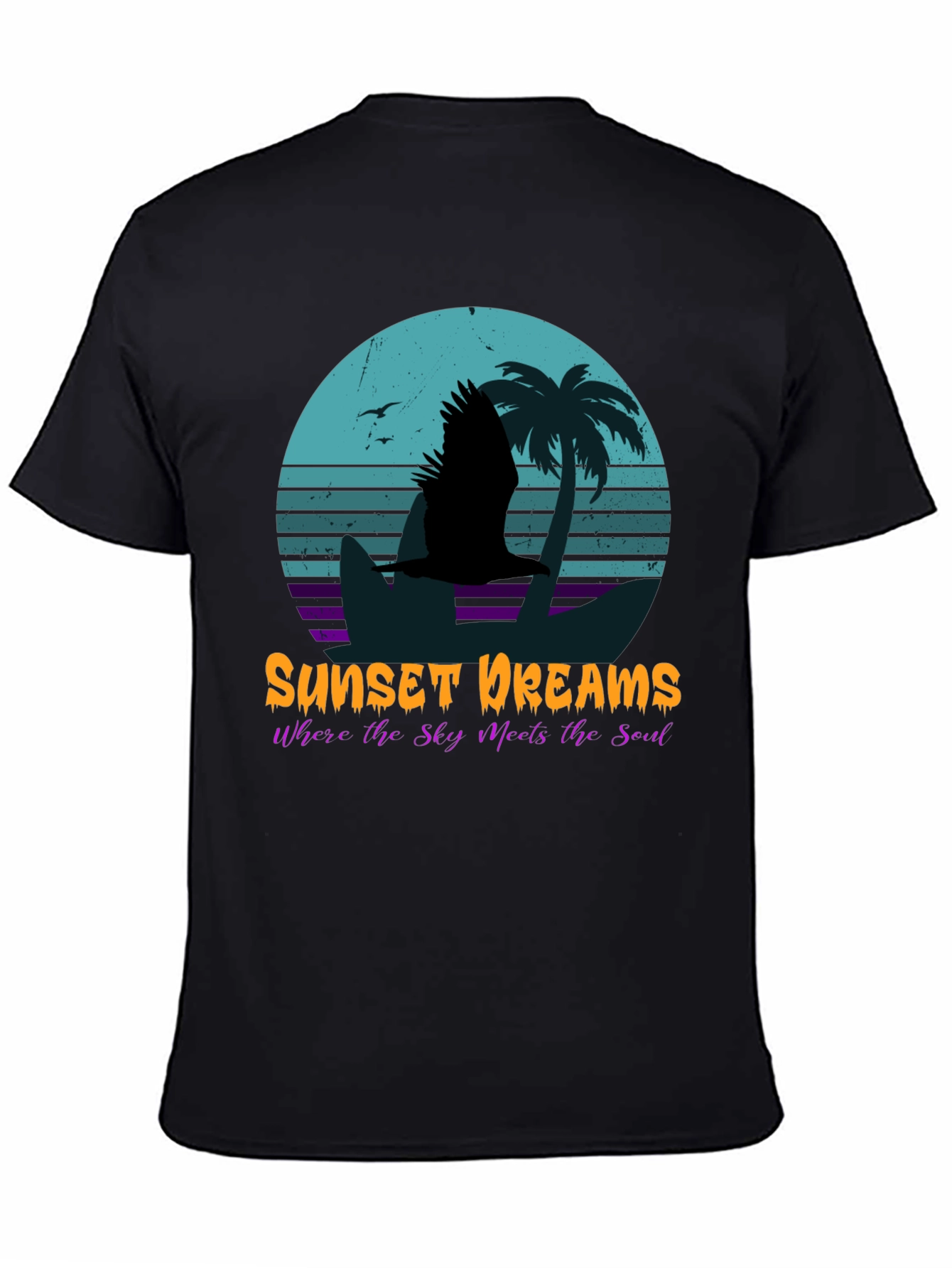 Sunset Dreams Graphic Tee - Tropical Island Style