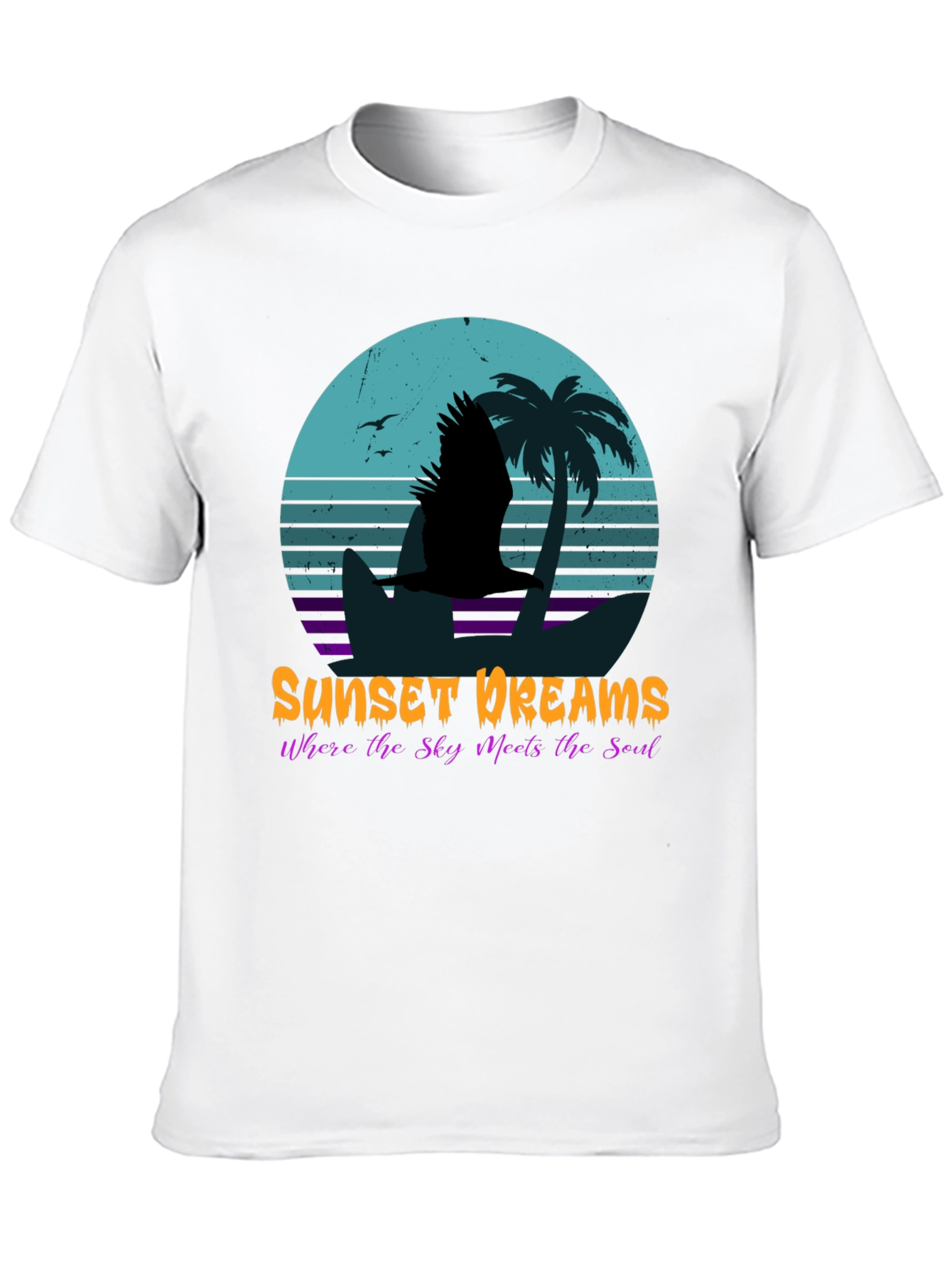 Sunset Dreams Graphic Tee - Tropical Island Style