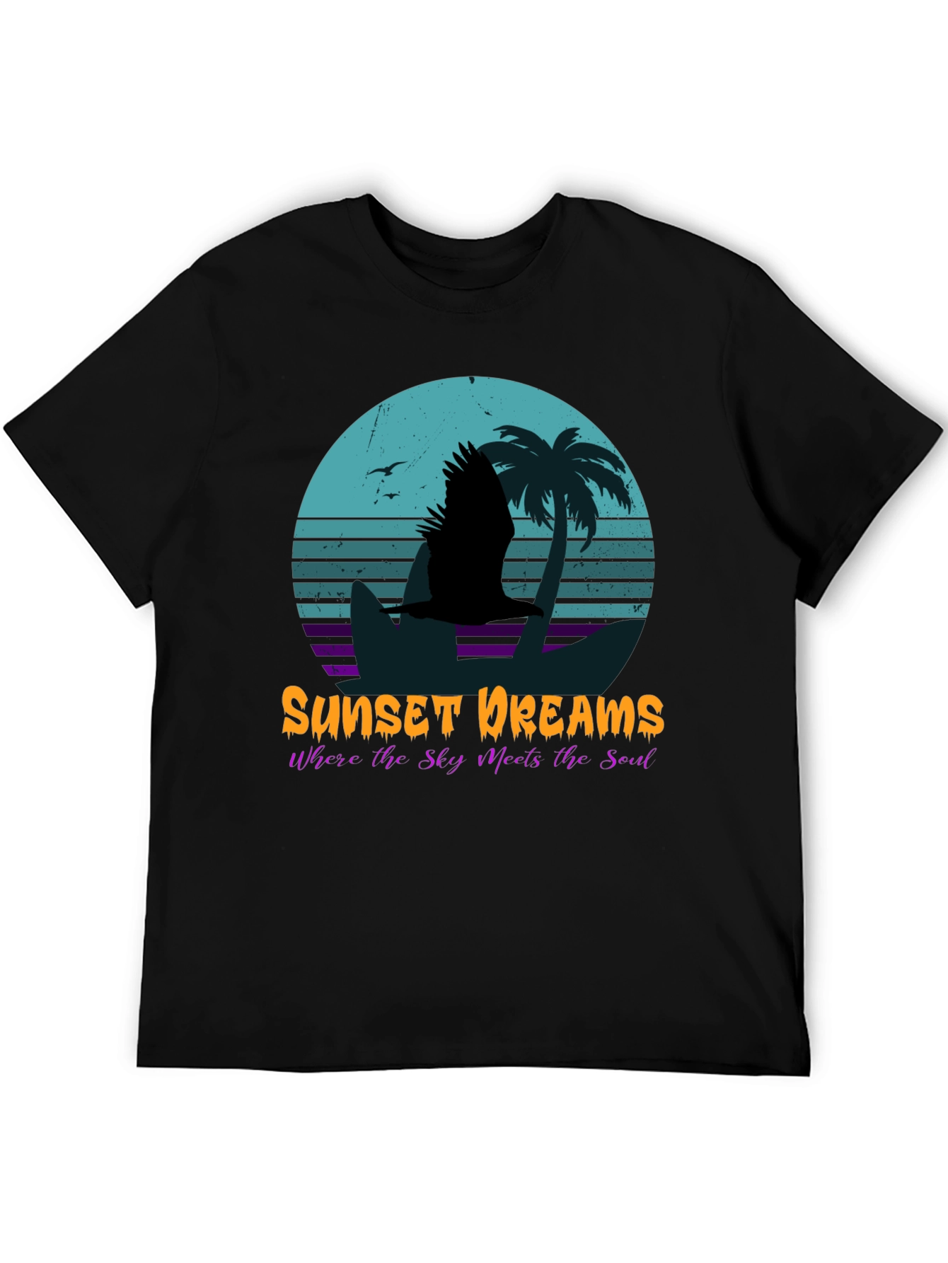 Sunset Dreams Graphic Tee - Tropical Island Style