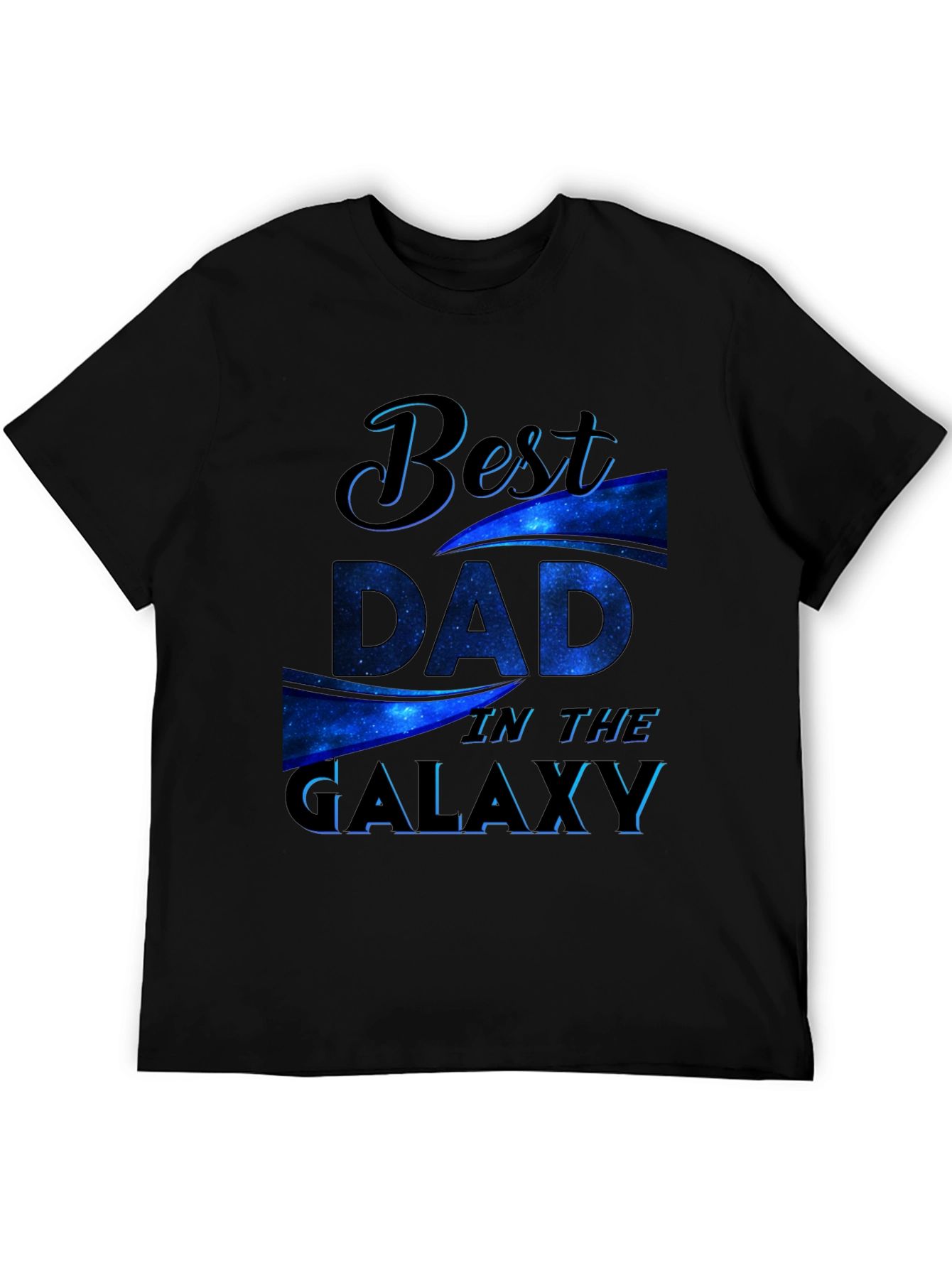 Best Dad in the Galaxy Black T-Shirt
