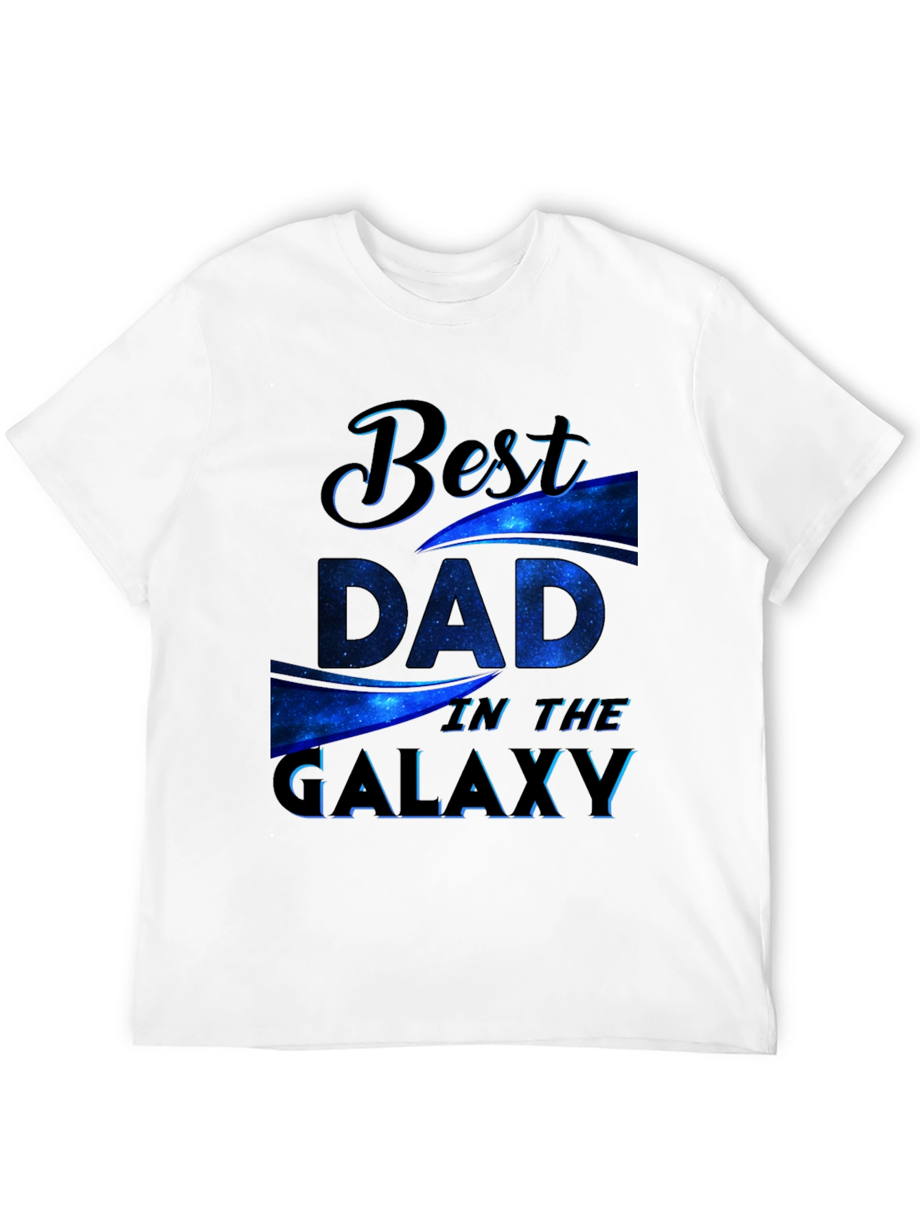 Best Dad in the Galaxy Black T-Shirt