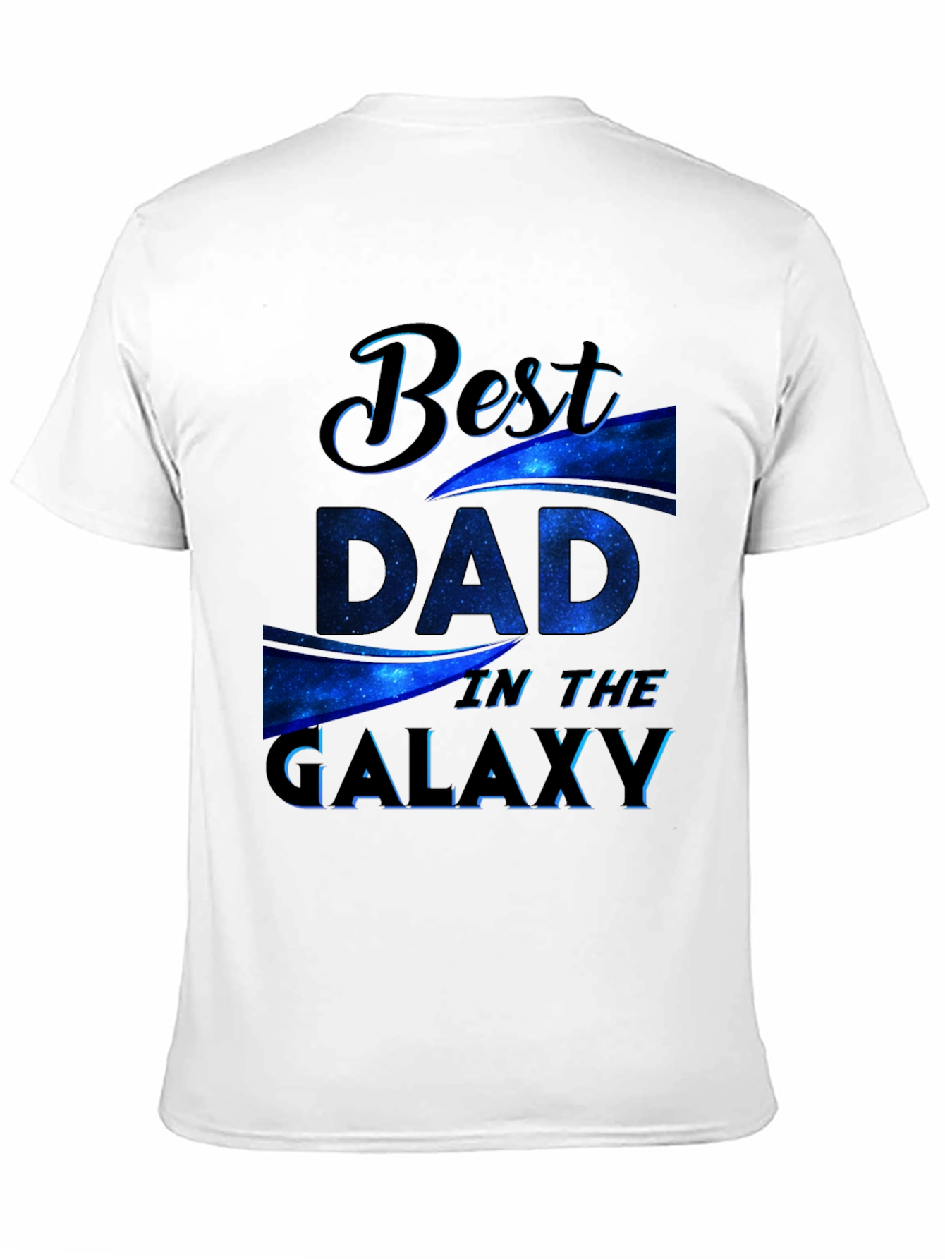 Best Dad in the Galaxy Black T-Shirt