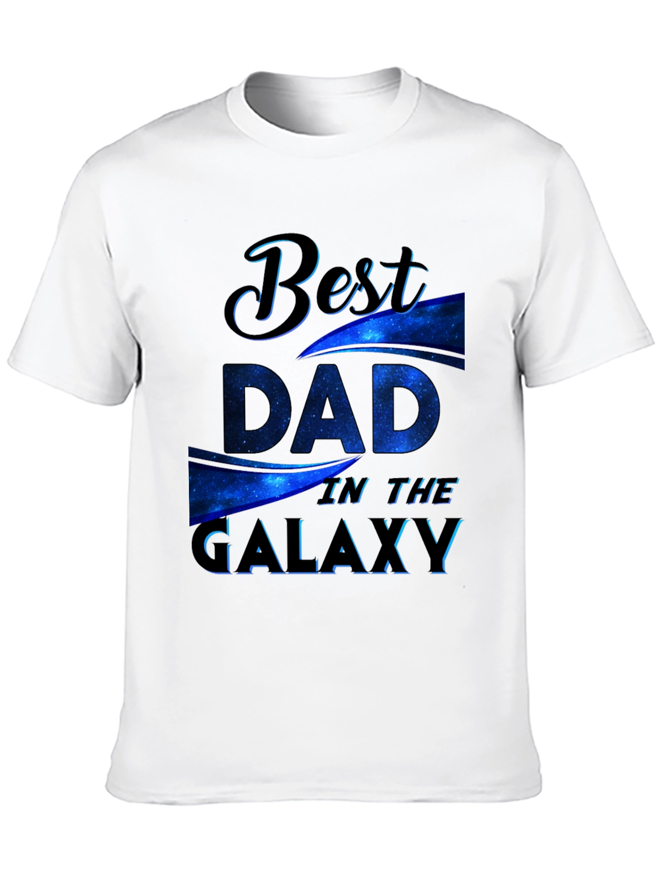Best Dad in the Galaxy Black T-Shirt