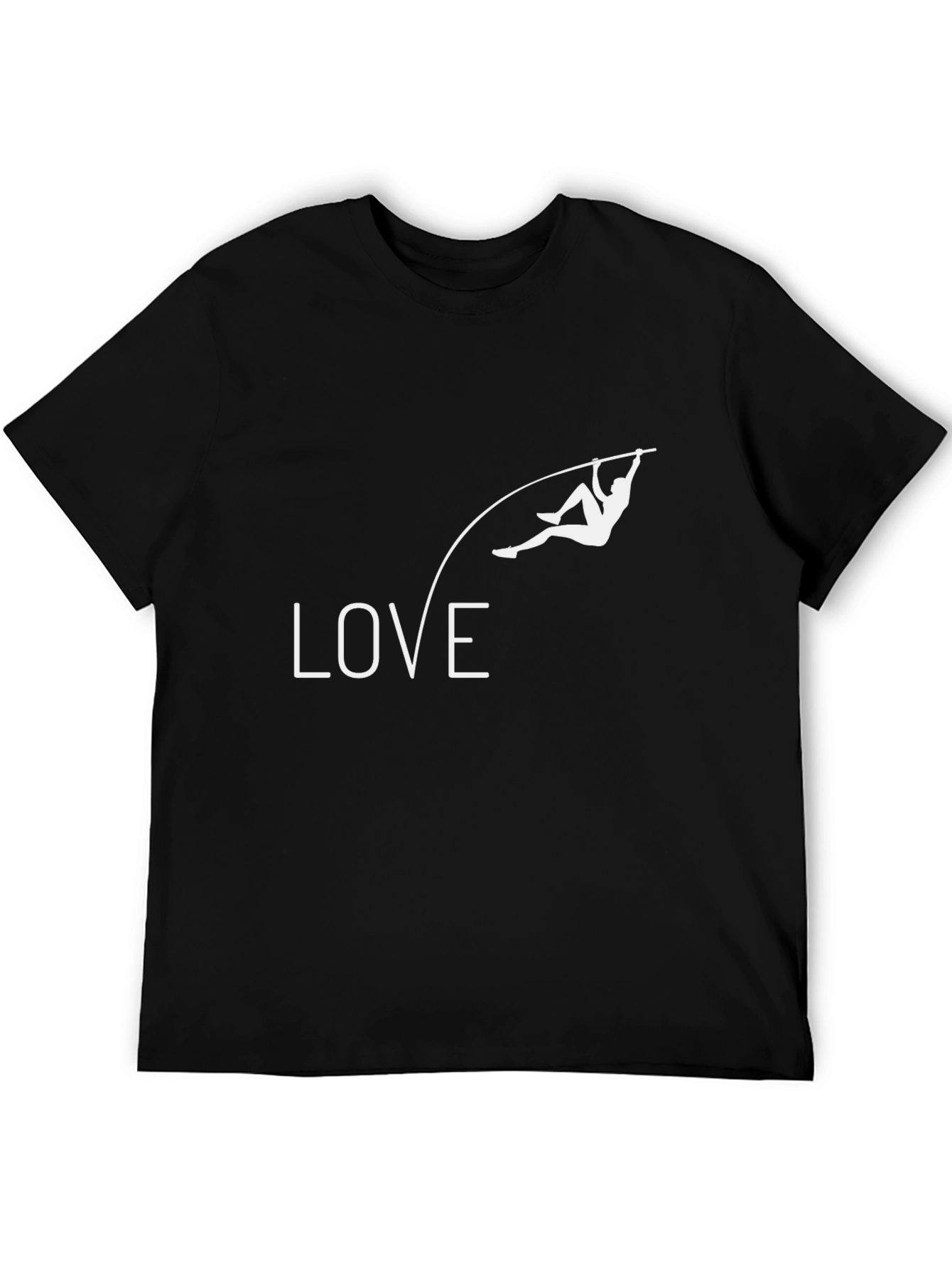 Love Pole Vaulting Black T-Shirt