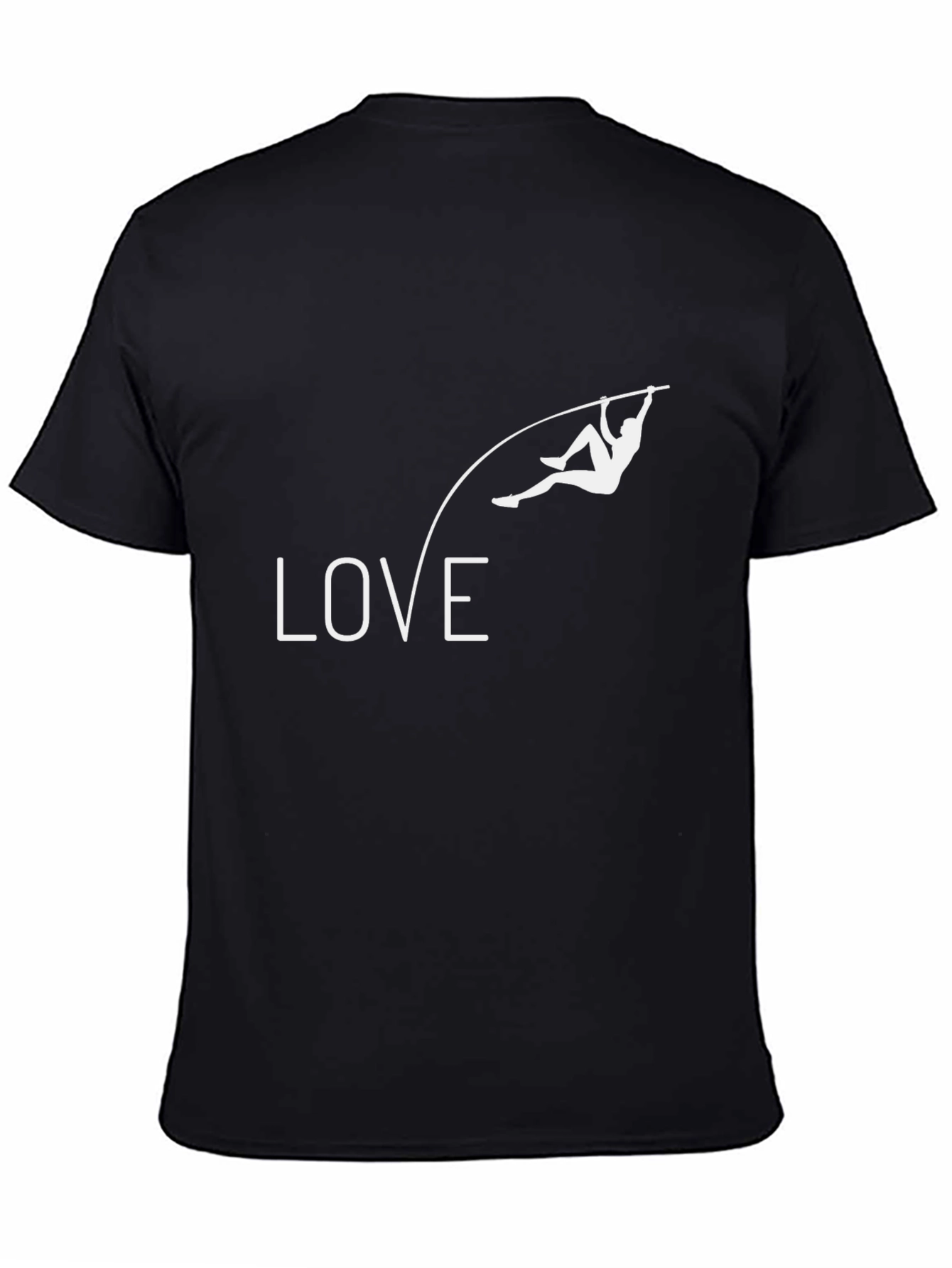 Love Pole Vaulting Black T-Shirt