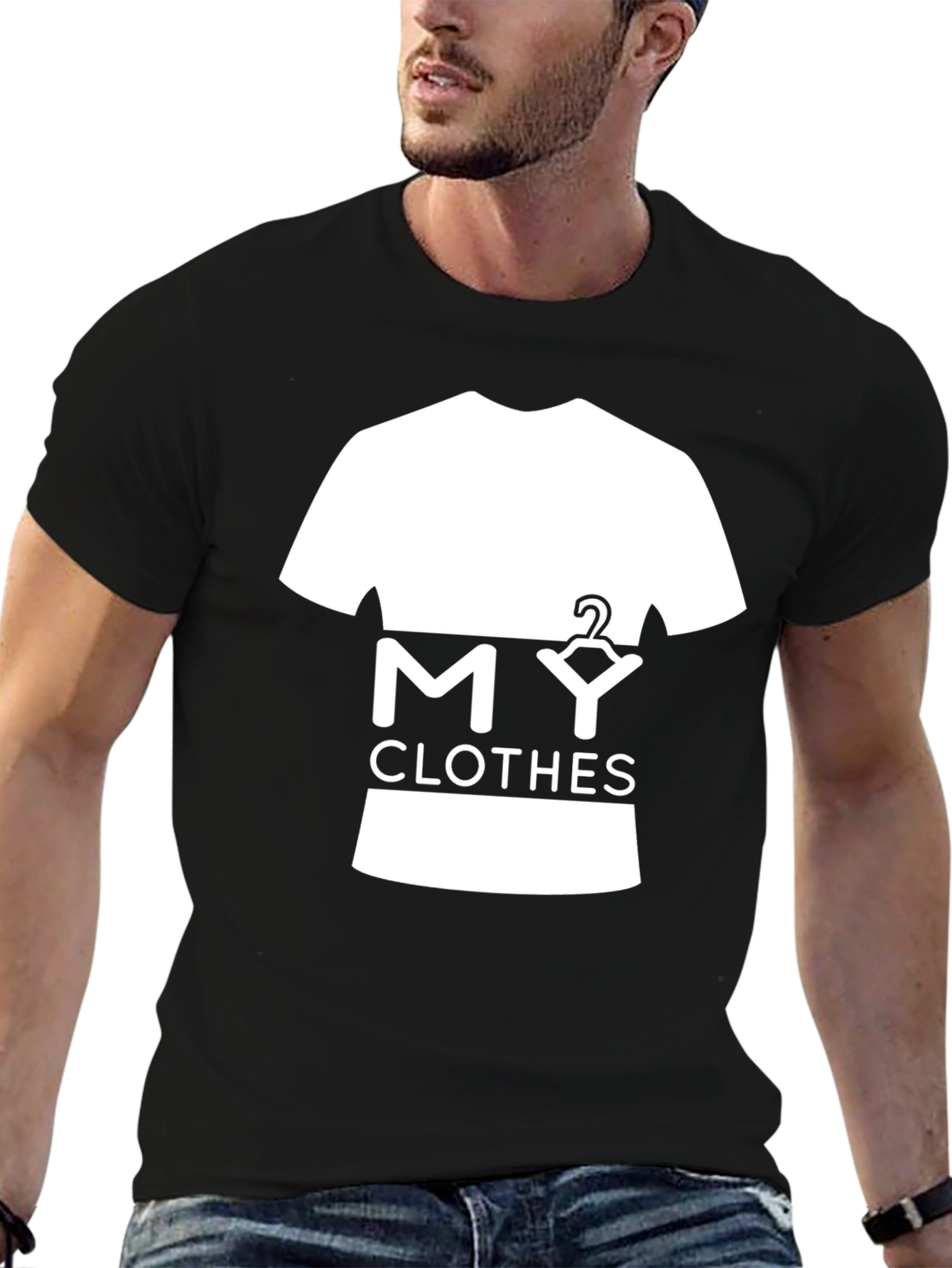 My Clothes Graphic T-Shirt - Black Cotton Tee