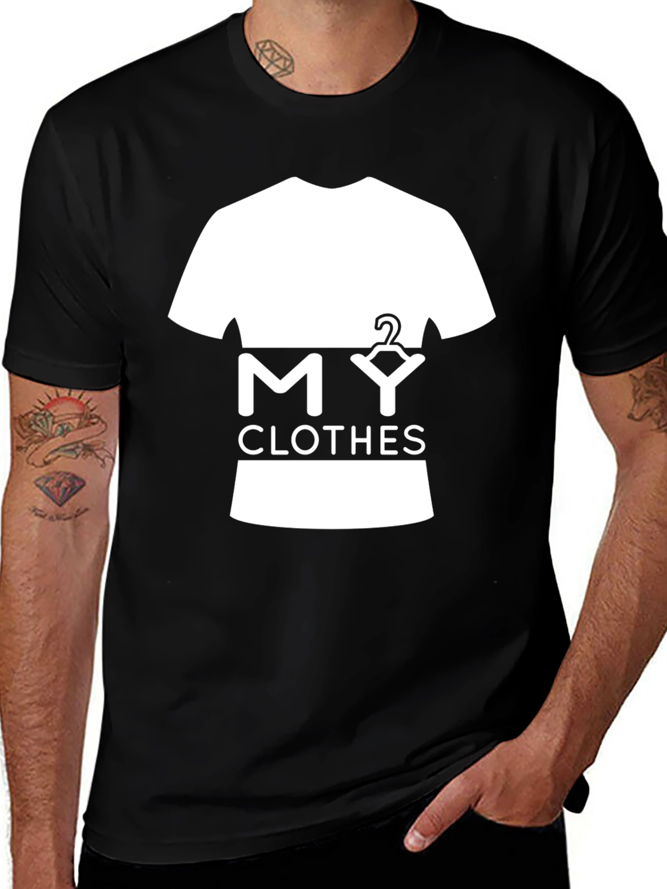 My Clothes Graphic T-Shirt - Black Cotton Tee
