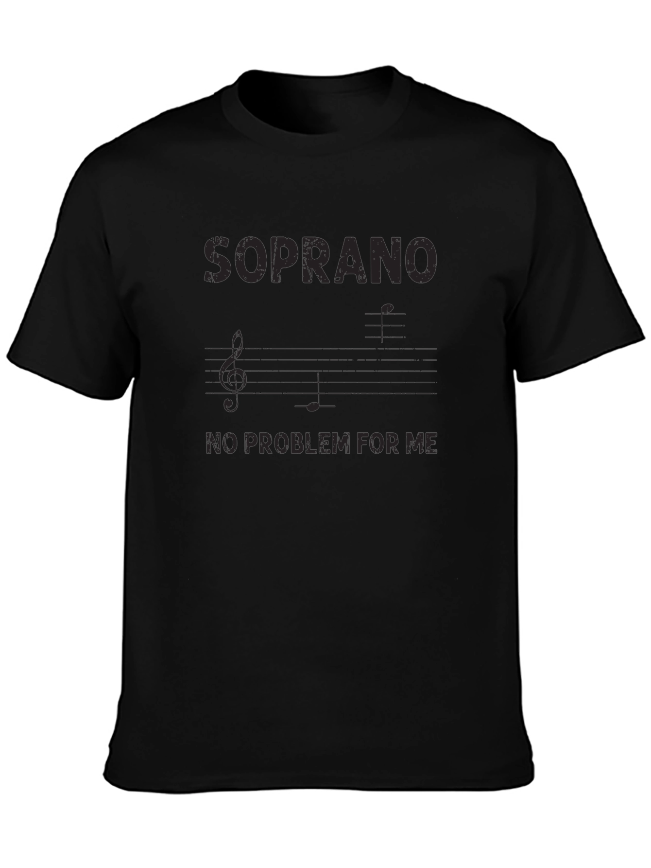 Soprano No Problem For Me Black T-Shirt