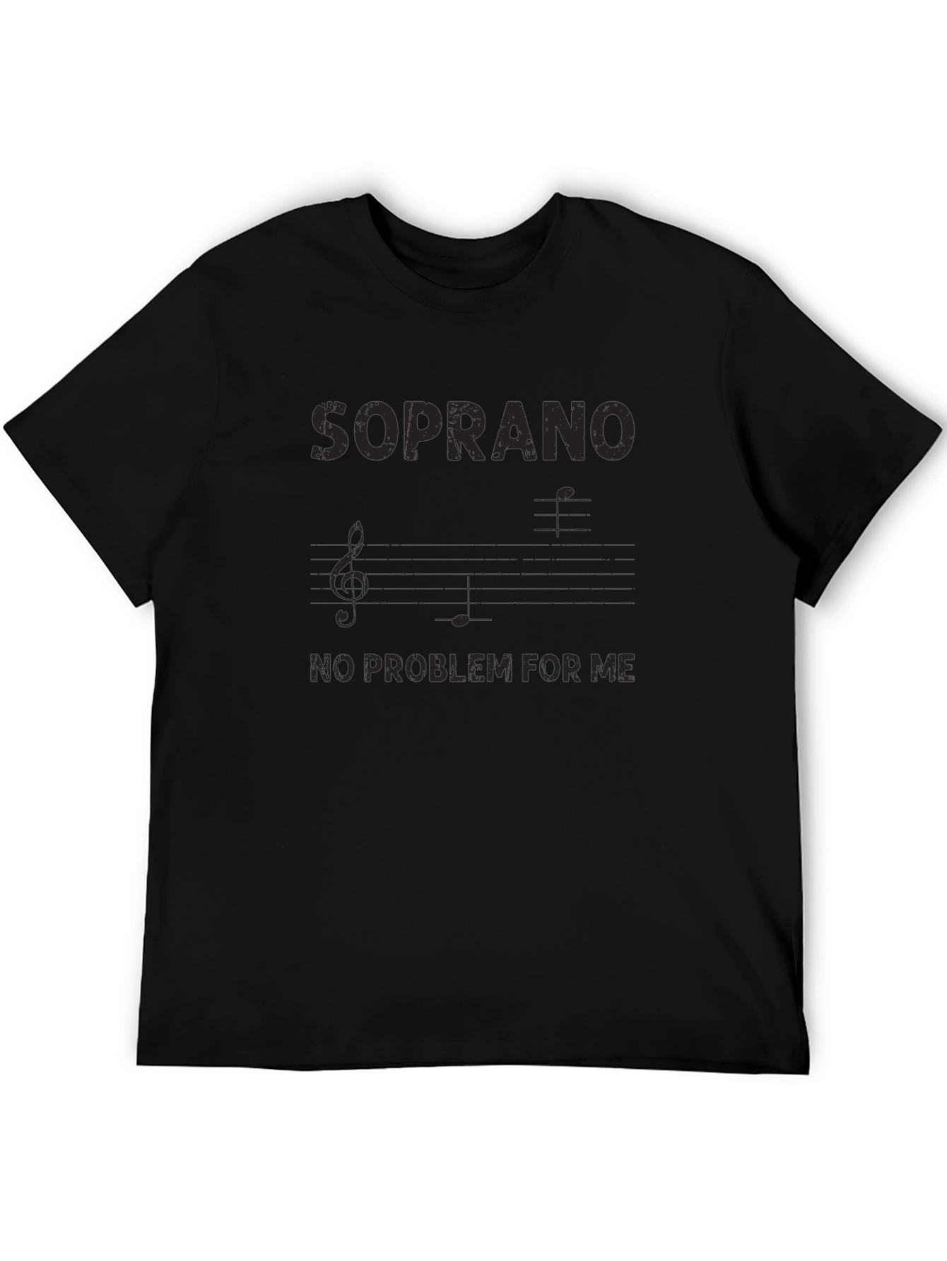 Soprano No Problem For Me Black T-Shirt