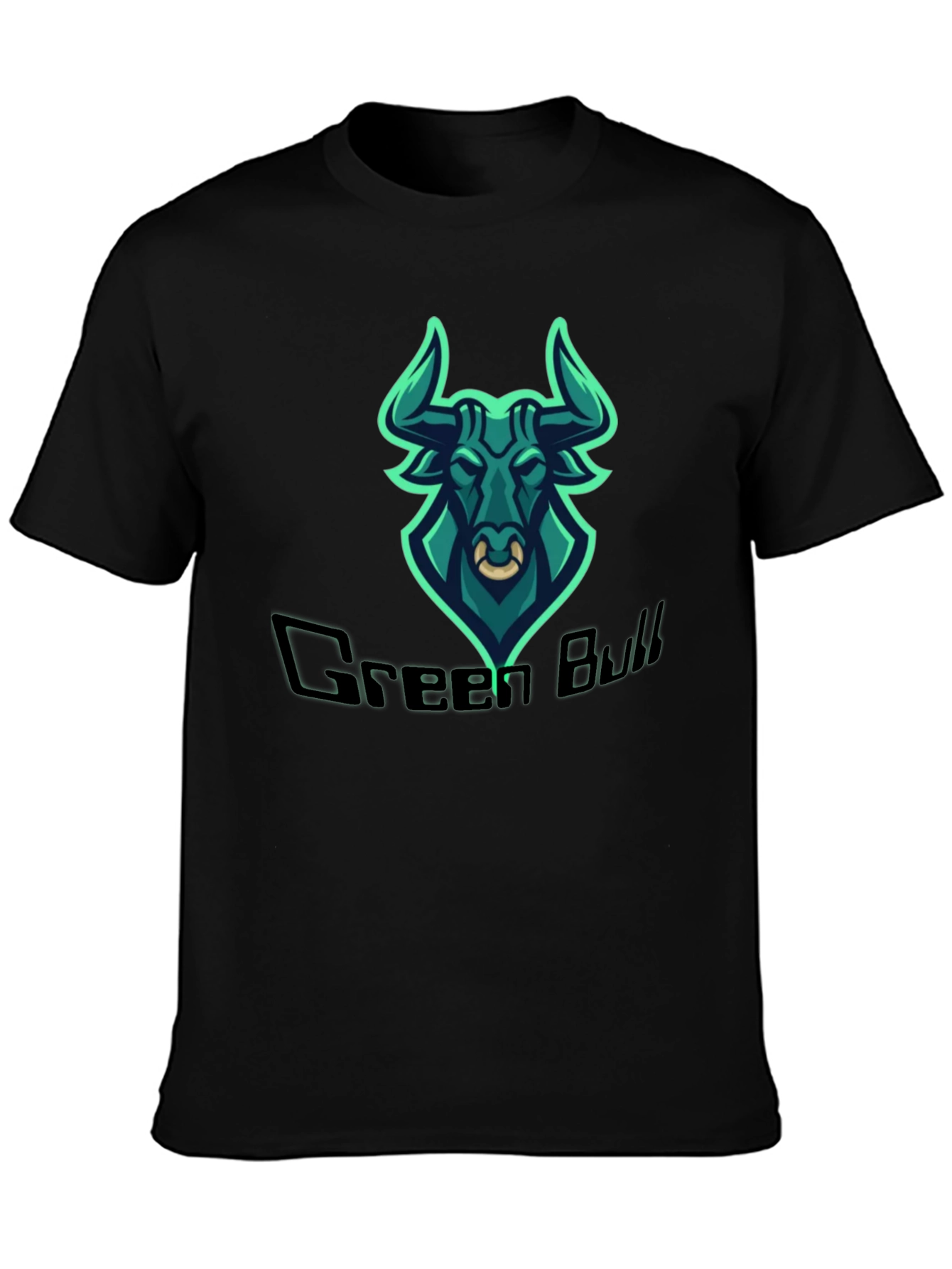 Green Bull Graphic Tee - Mens Black T-Shirt