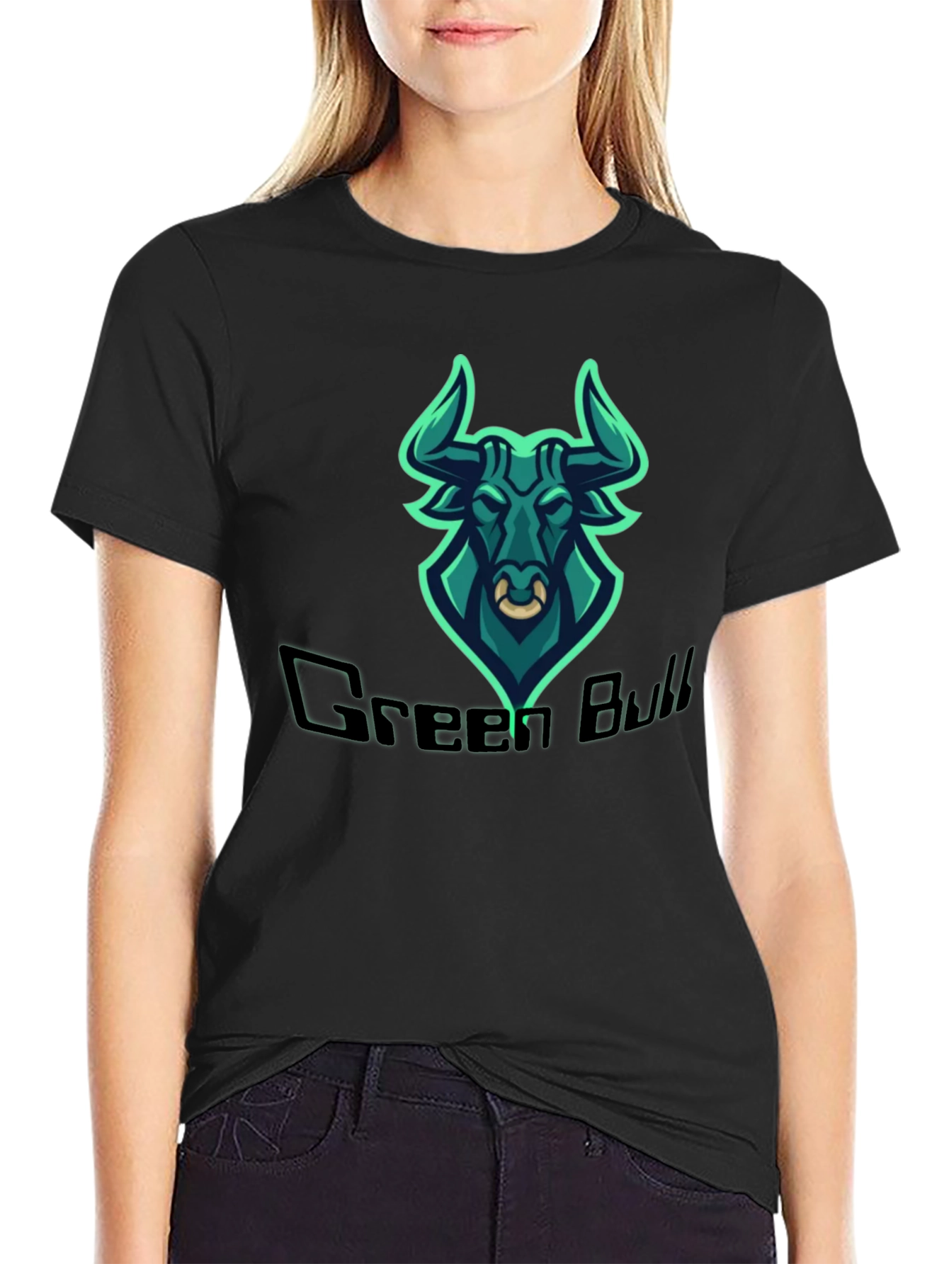 Green Bull Graphic Tee - Mens Black T-Shirt
