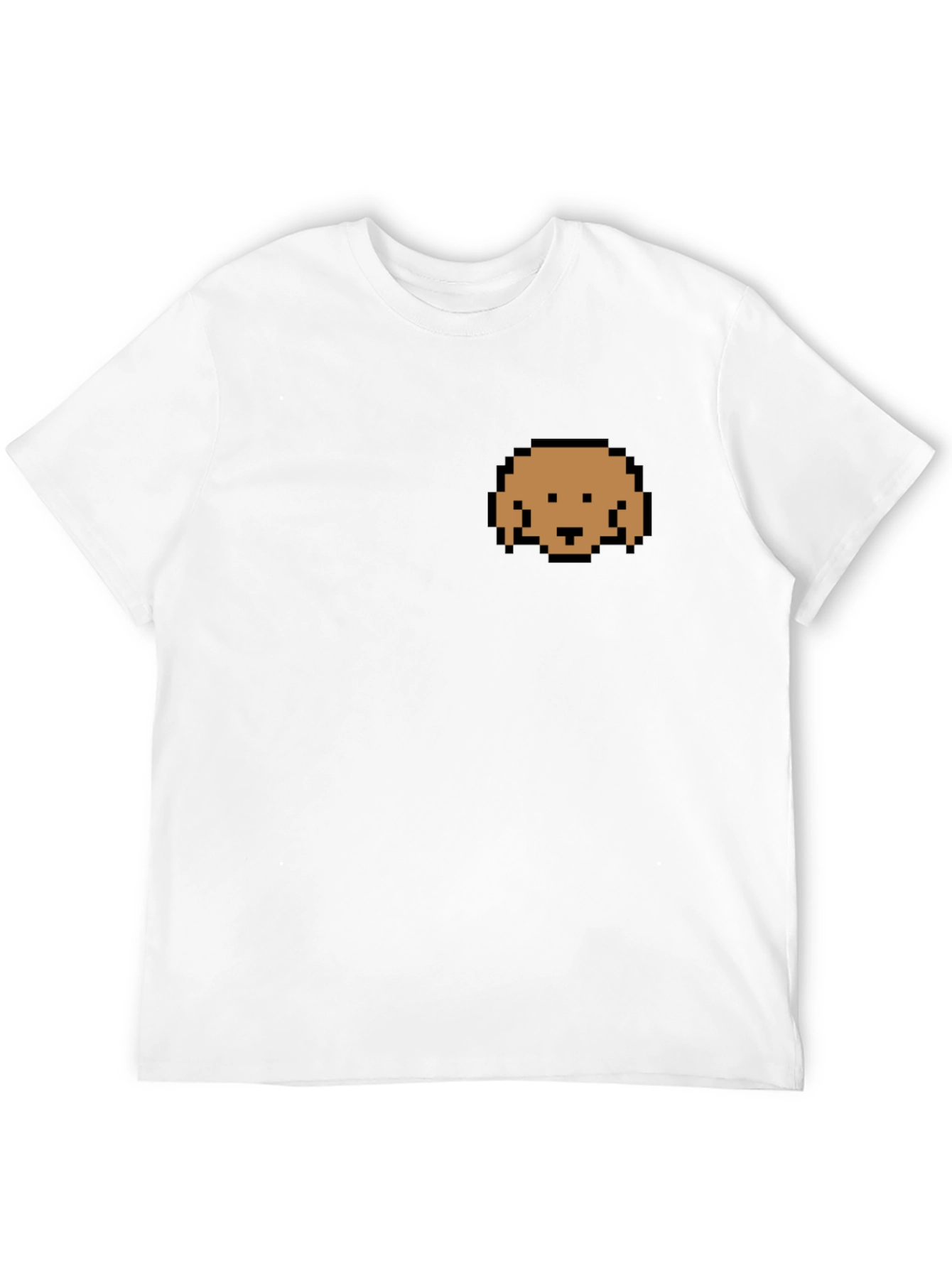 Pixel Dog Graphic Black T-Shirt - Casual Comfort