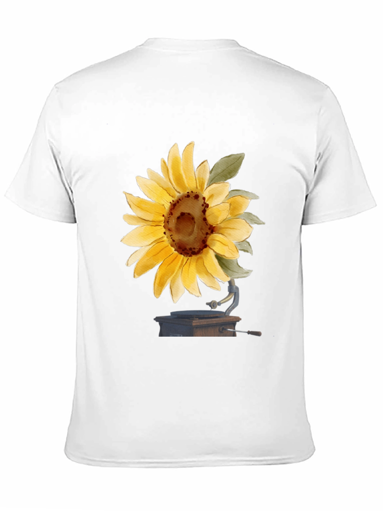 Sunflower Phonograph Black Graphic Tee