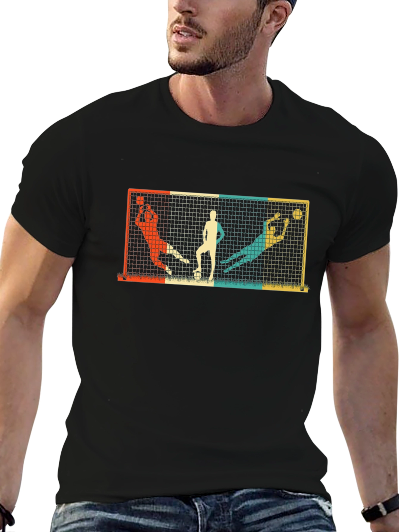 Retro Goalie Graphic T-Shirt