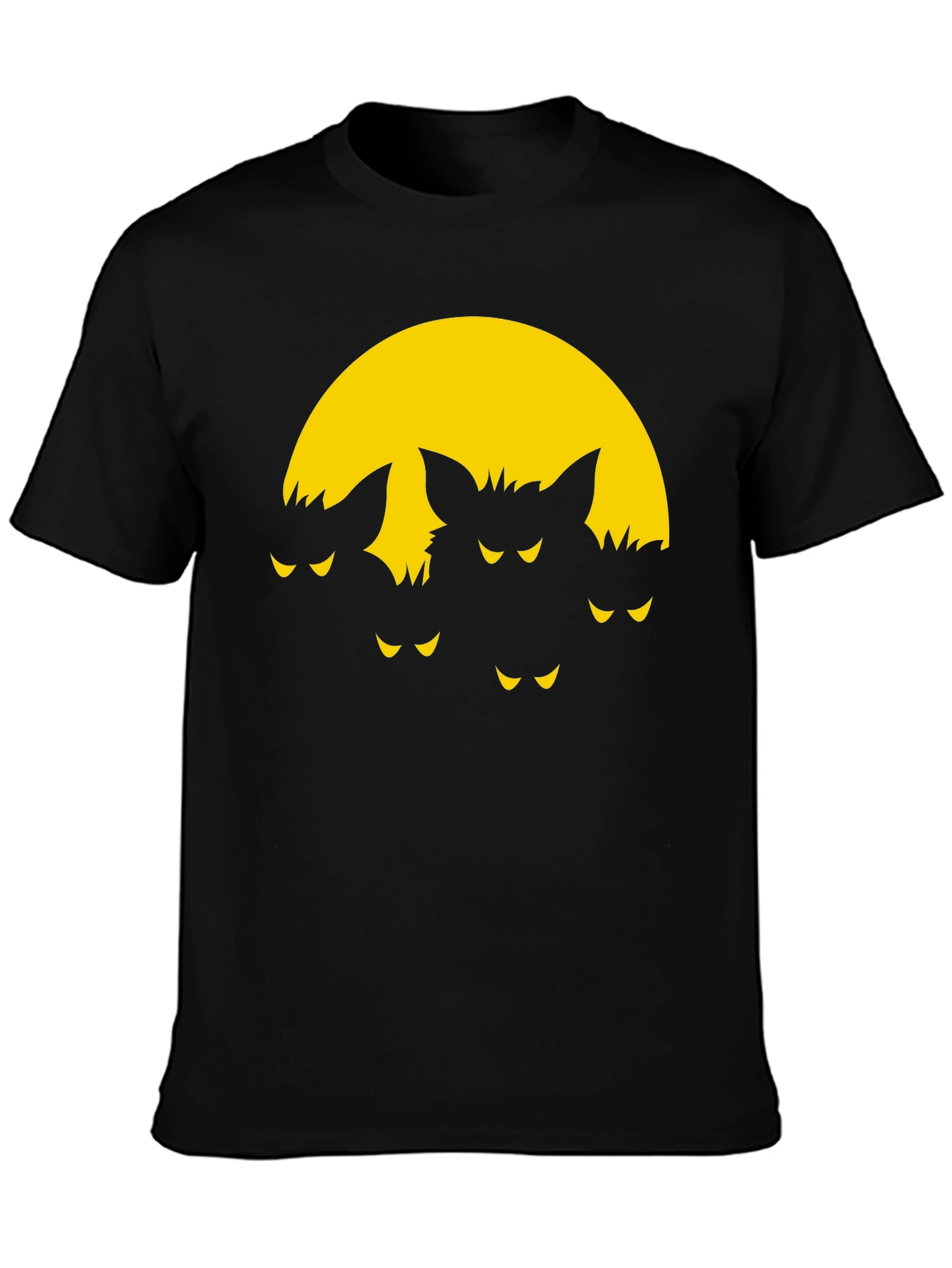 Spooky Bat Moon Graphic T-Shirt