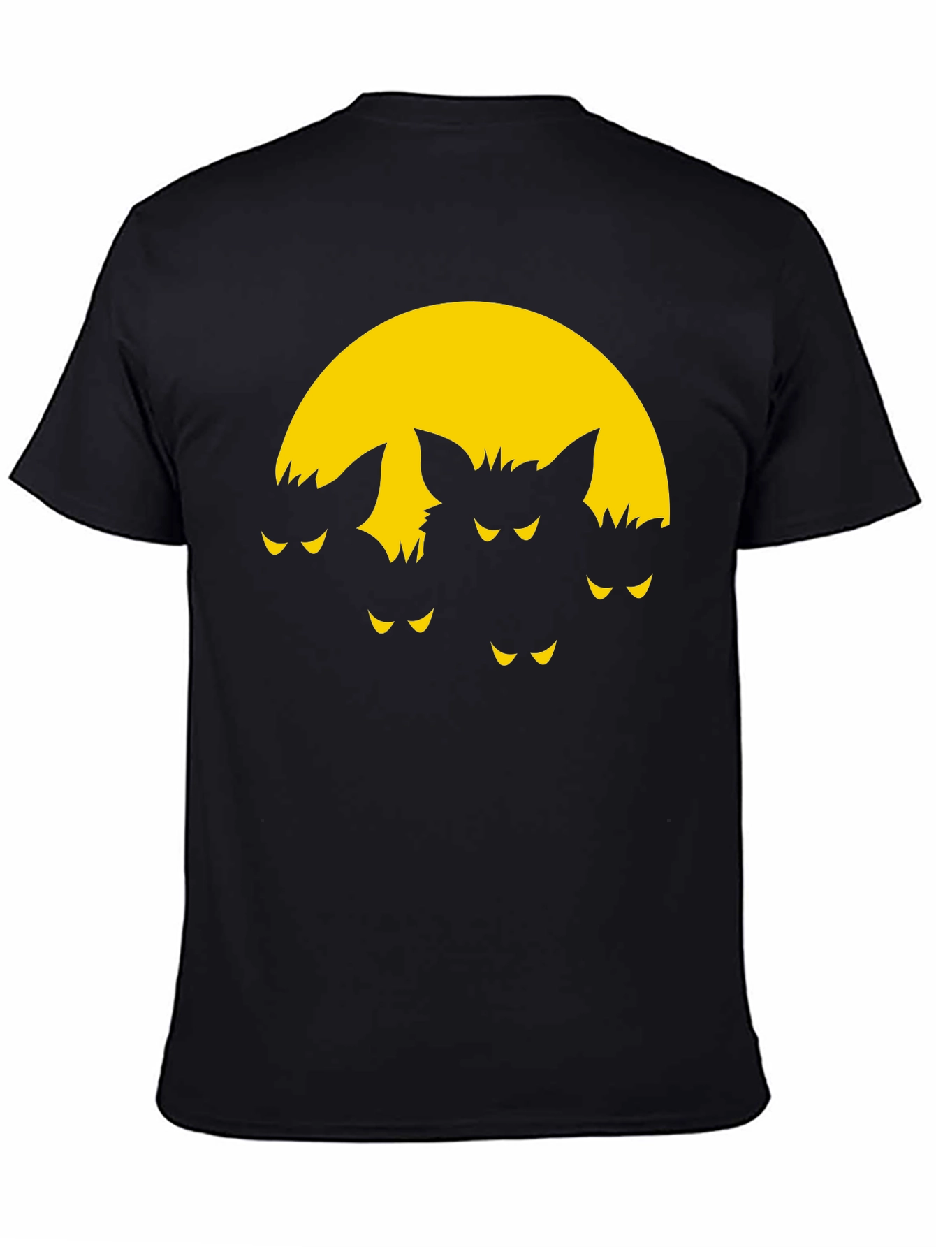 Spooky Bat Moon Graphic T-Shirt