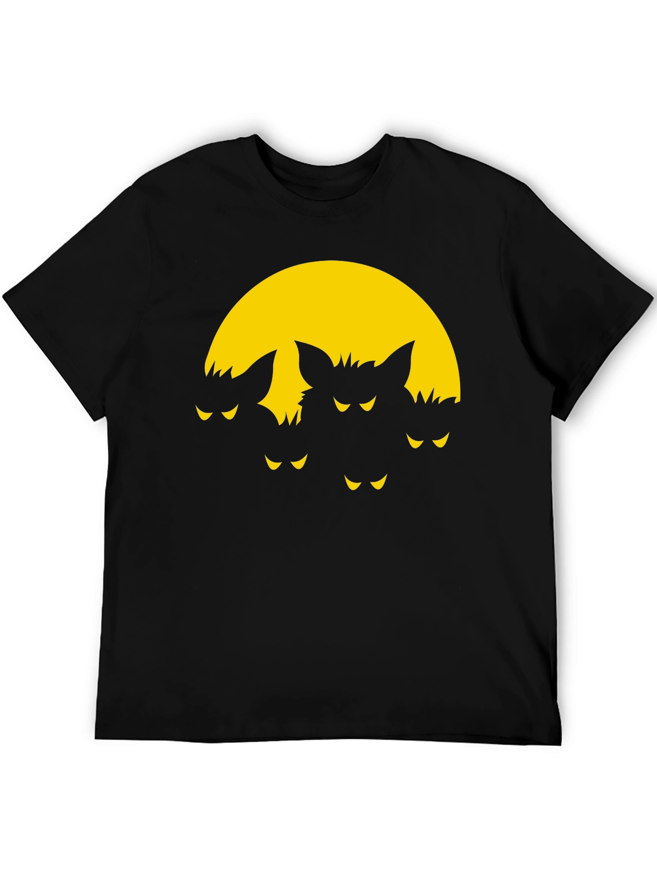 Spooky Bat Moon Graphic T-Shirt