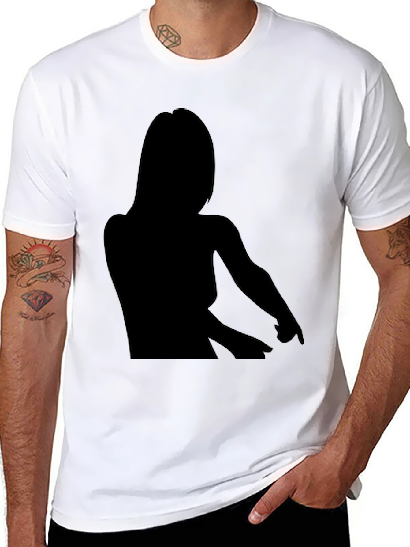 Silhouette Graphic Black T-Shirt