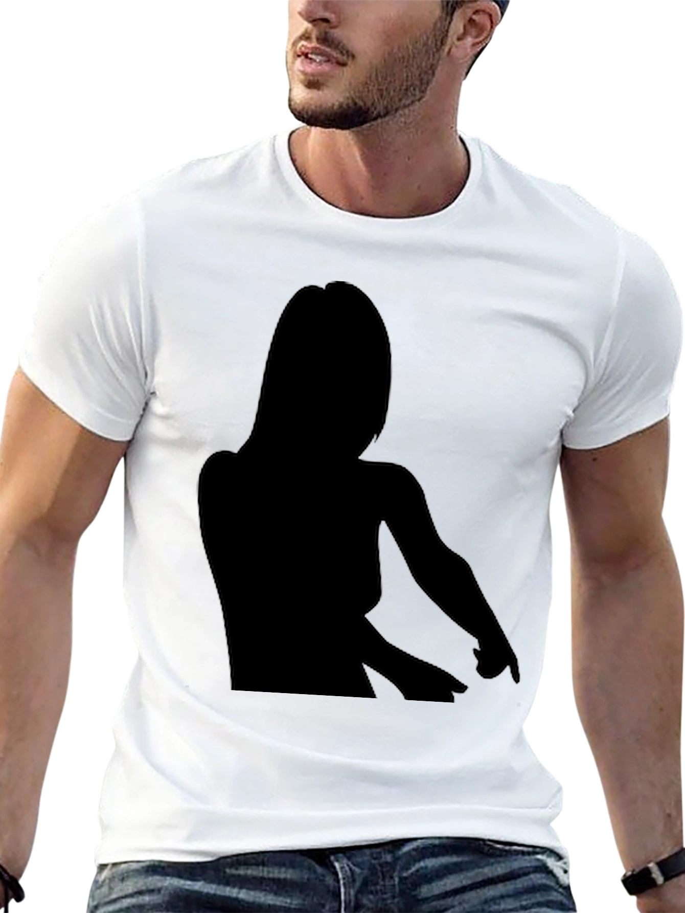 Silhouette Graphic Black T-Shirt