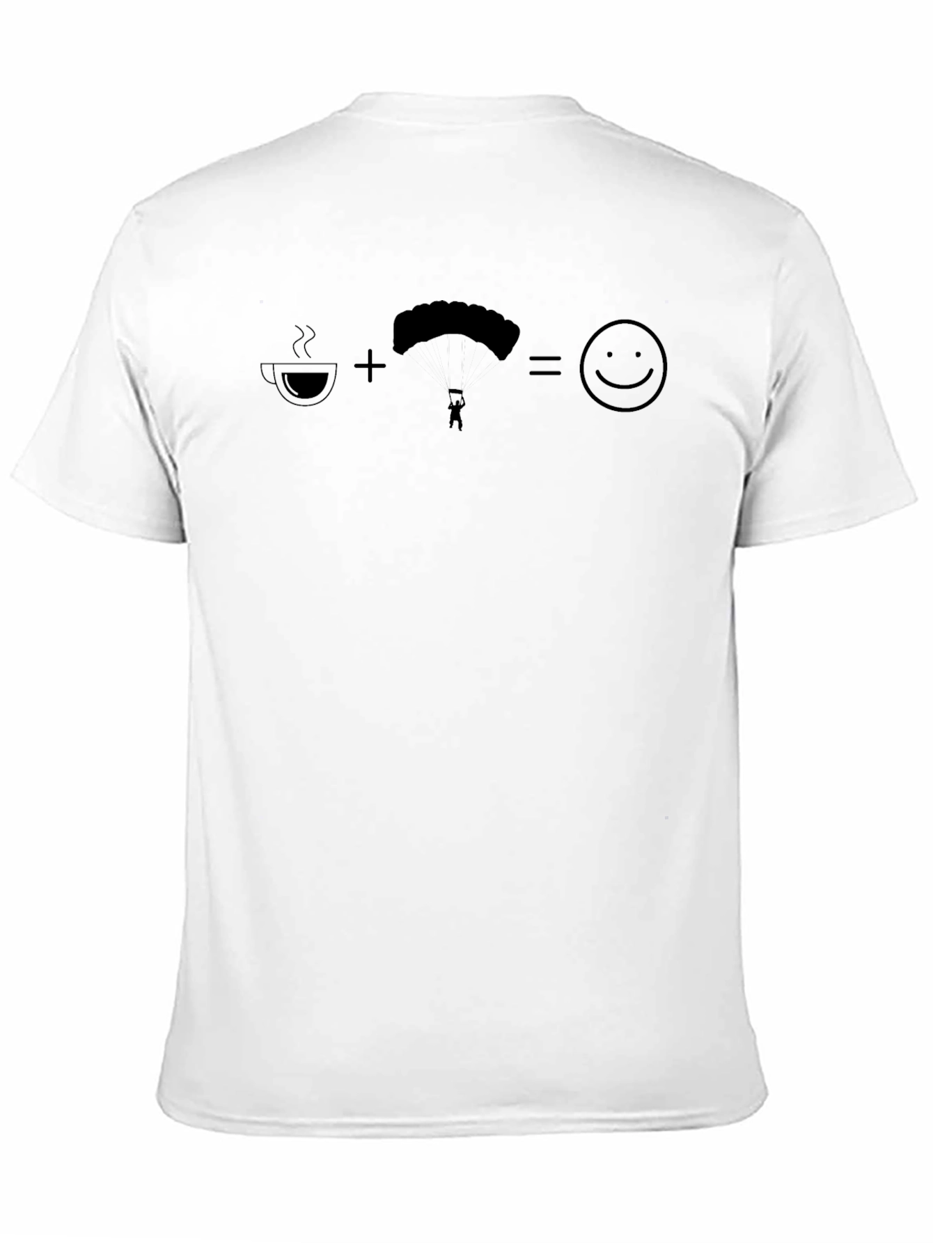 Coffee Plus Skydiving Equals Happiness T-Shirt