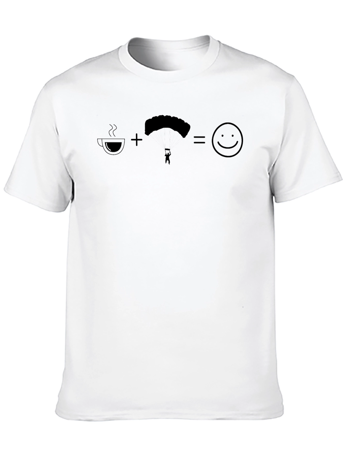 Coffee Plus Skydiving Equals Happiness T-Shirt