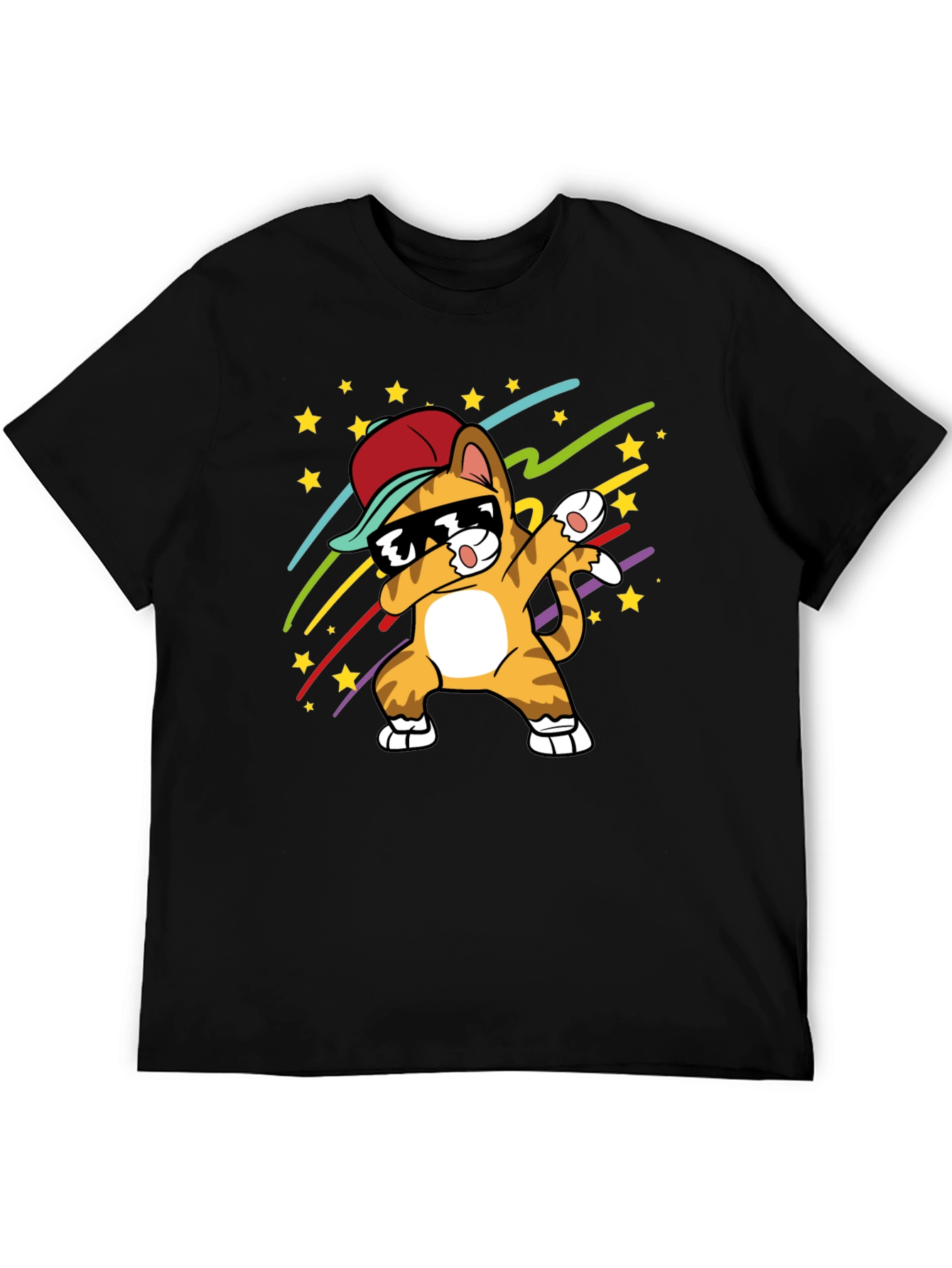 Dabbing Cat T-Shirt - Cool Graphic Tee