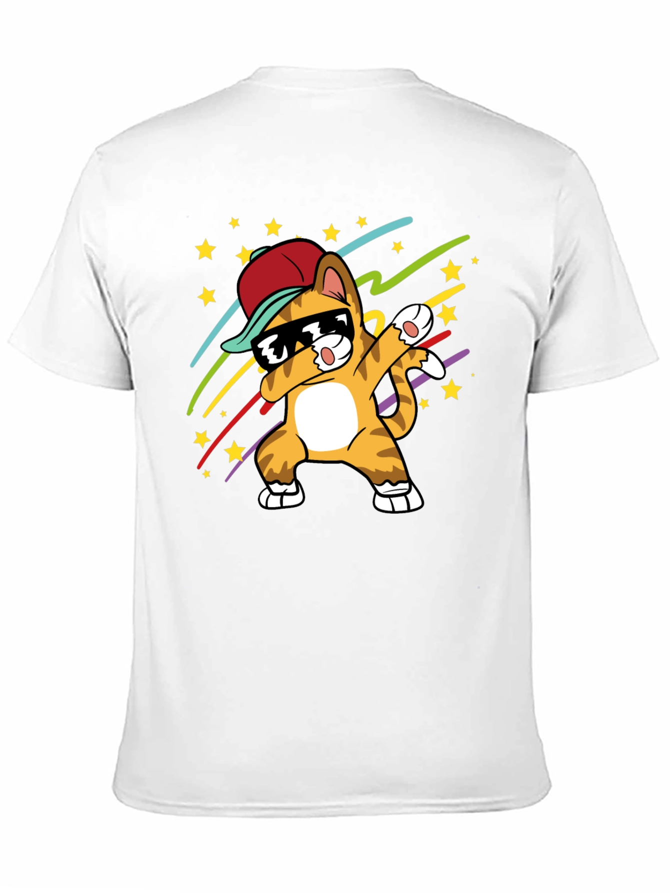 Dabbing Cat T-Shirt - Cool Graphic Tee