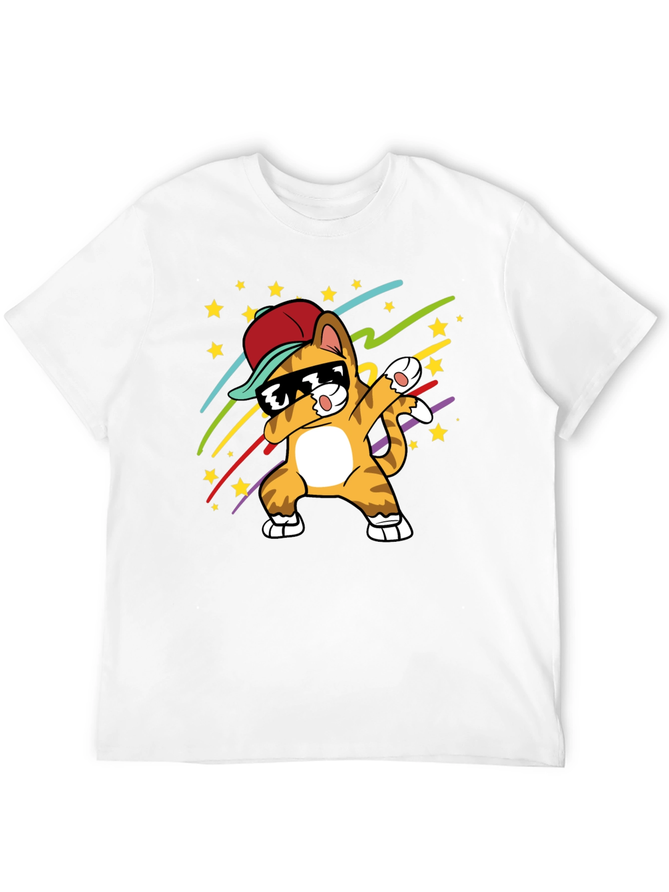 Dabbing Cat T-Shirt - Cool Graphic Tee