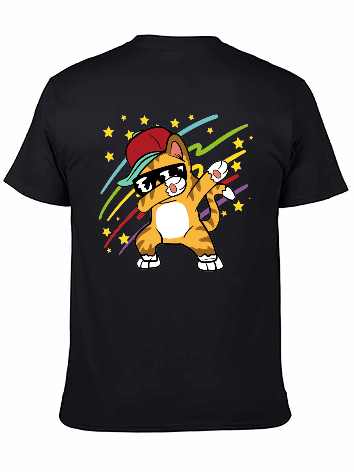 Dabbing Cat T-Shirt - Cool Graphic Tee