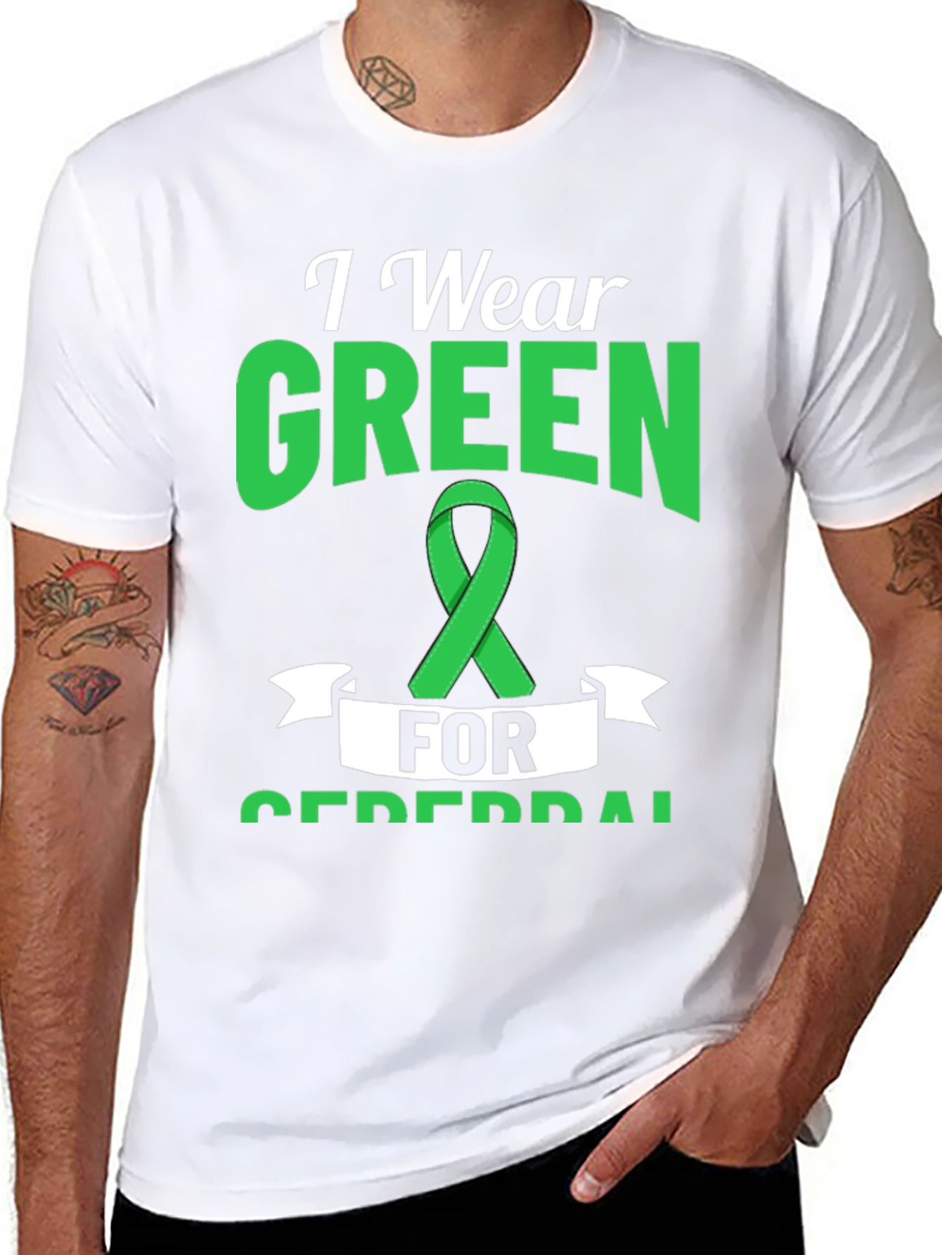 I Wear Green for Cerebral Palsy Awareness T-Shirt