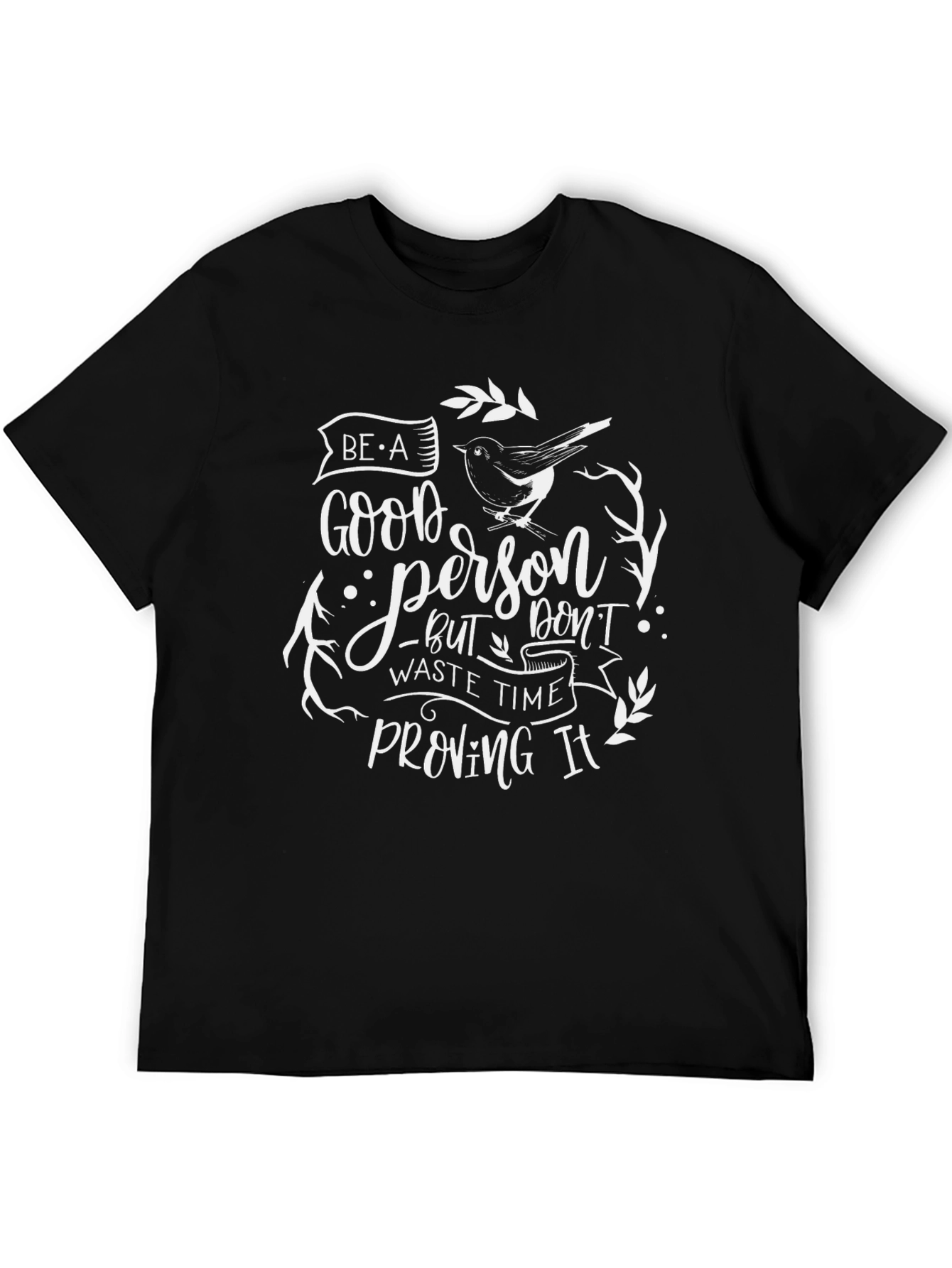 Be A Good Person Black Graphic Tee