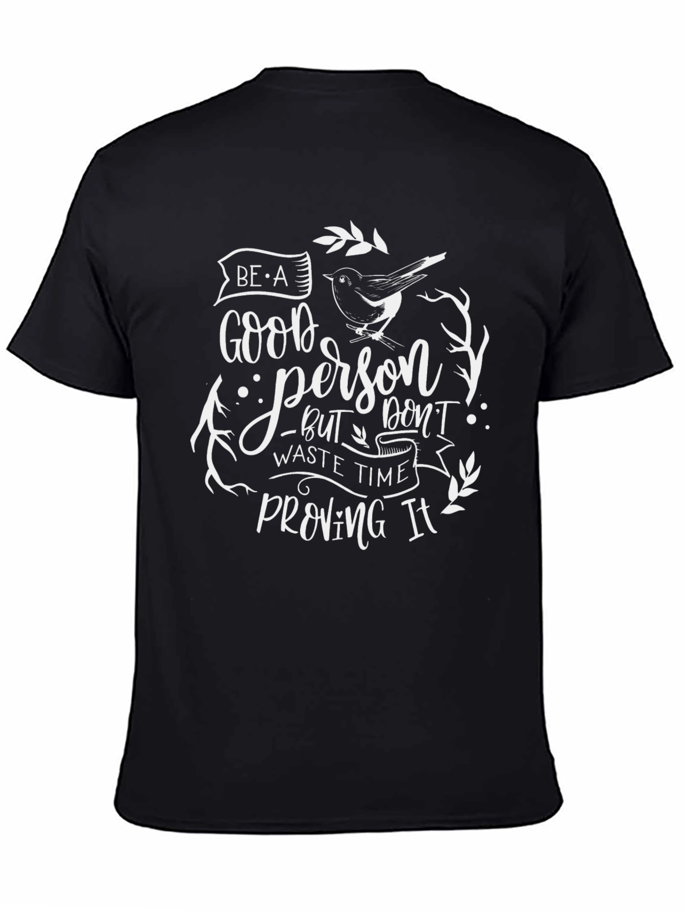 Be A Good Person Black Graphic Tee