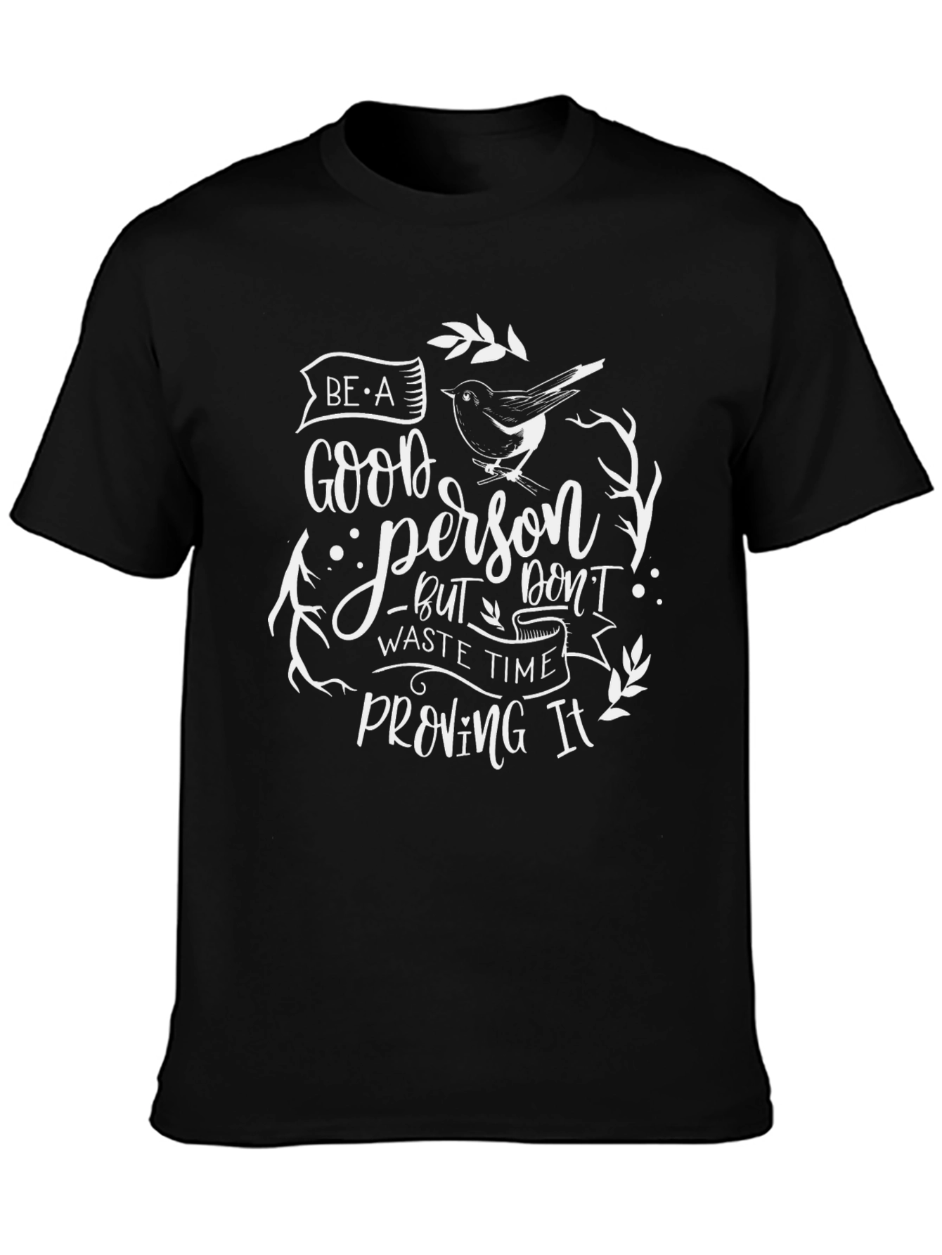 Be A Good Person Black Graphic Tee