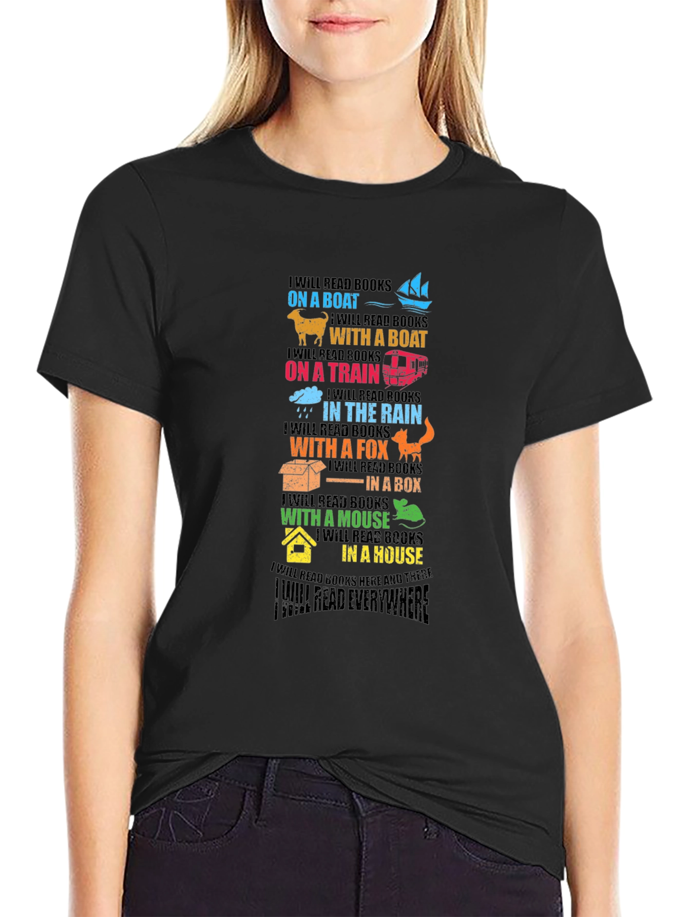 Colorful Reading Everywhere T-Shirt