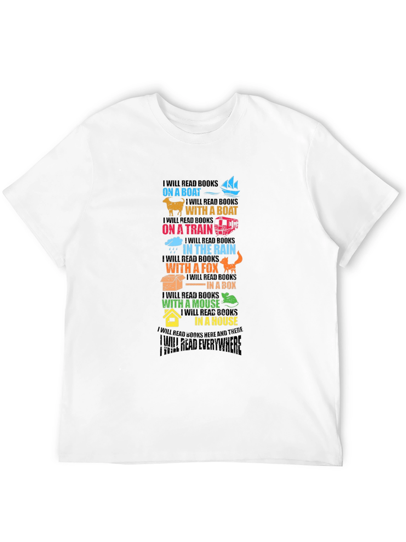 Colorful Reading Everywhere T-Shirt